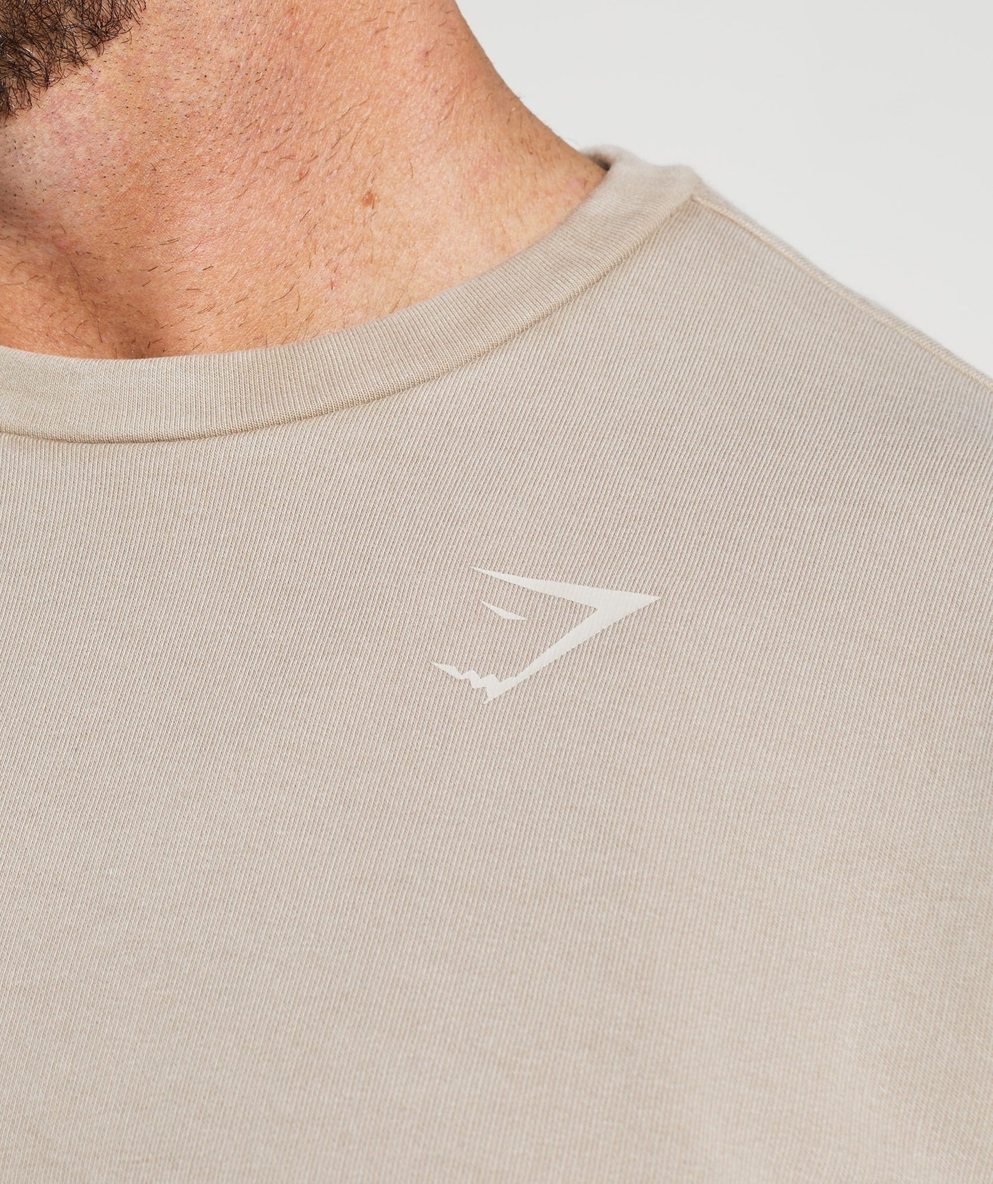 Gymshark Power Washed Crew - Cement Brown