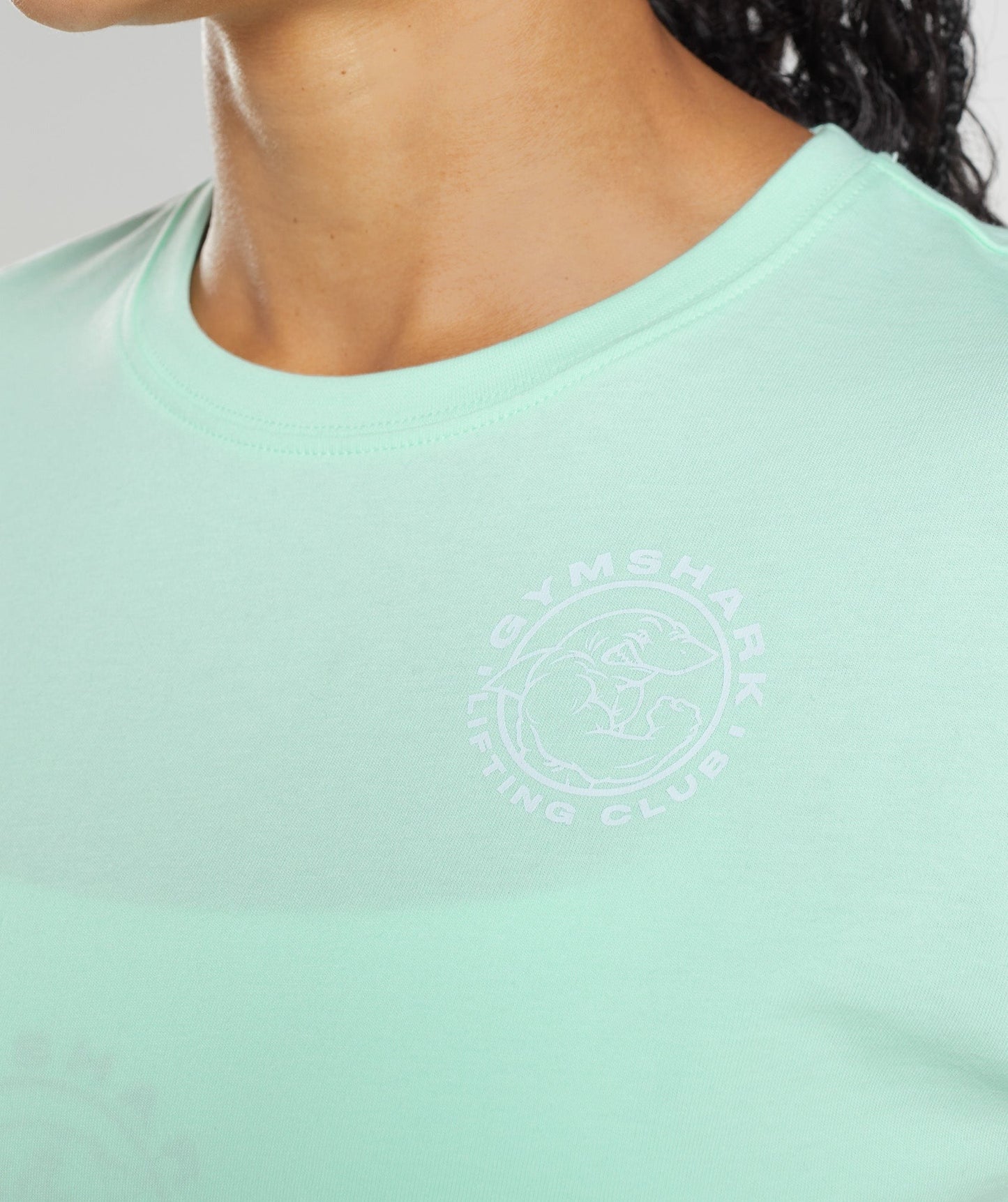 Gymshark Legacy Crop Top - Turbo Blue