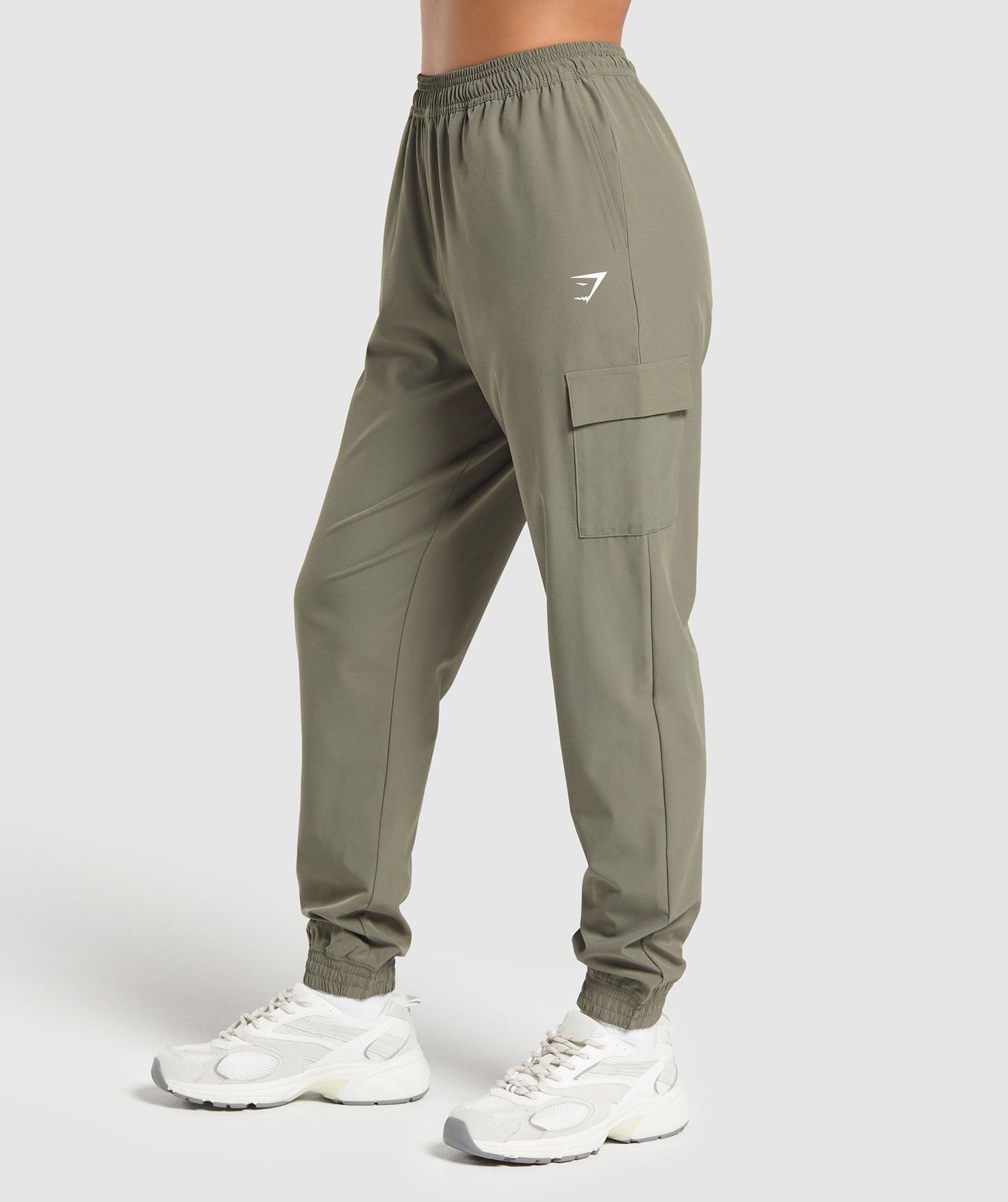 Gymshark Woven Cargo Pants - Base Green