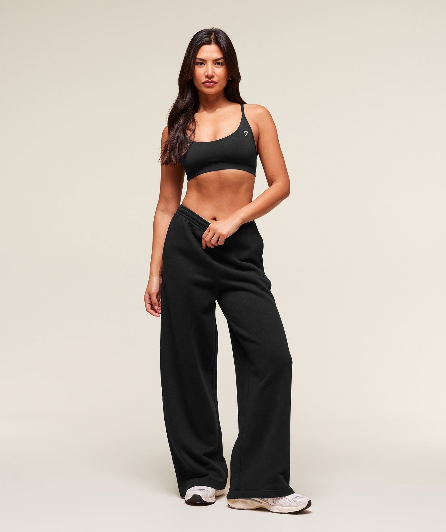 Gymshark Rest Day Sweats 2.0 Wide Leg Joggers - Black