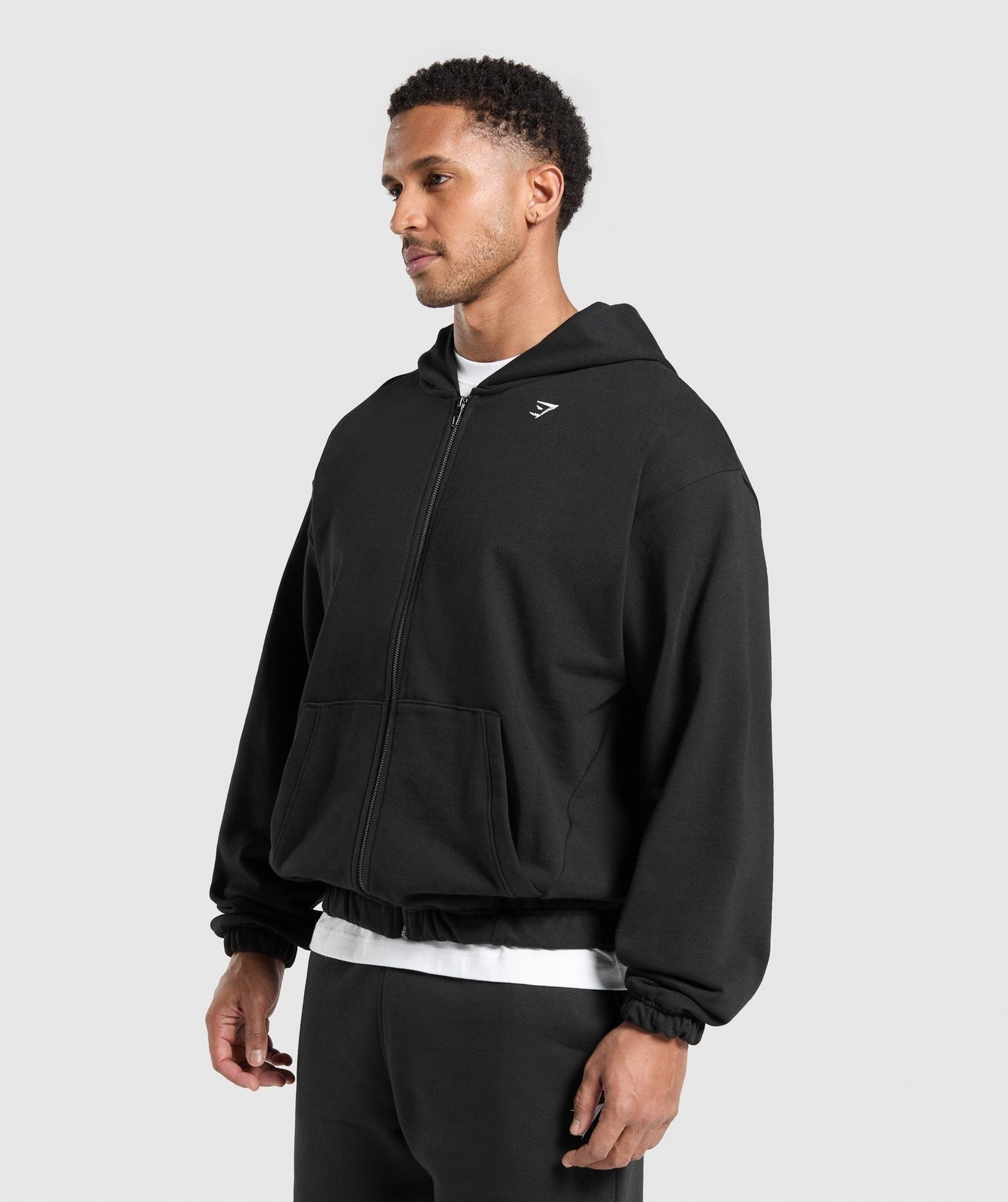 Gymshark Rest Day Essentials Zip Hoodie - Black