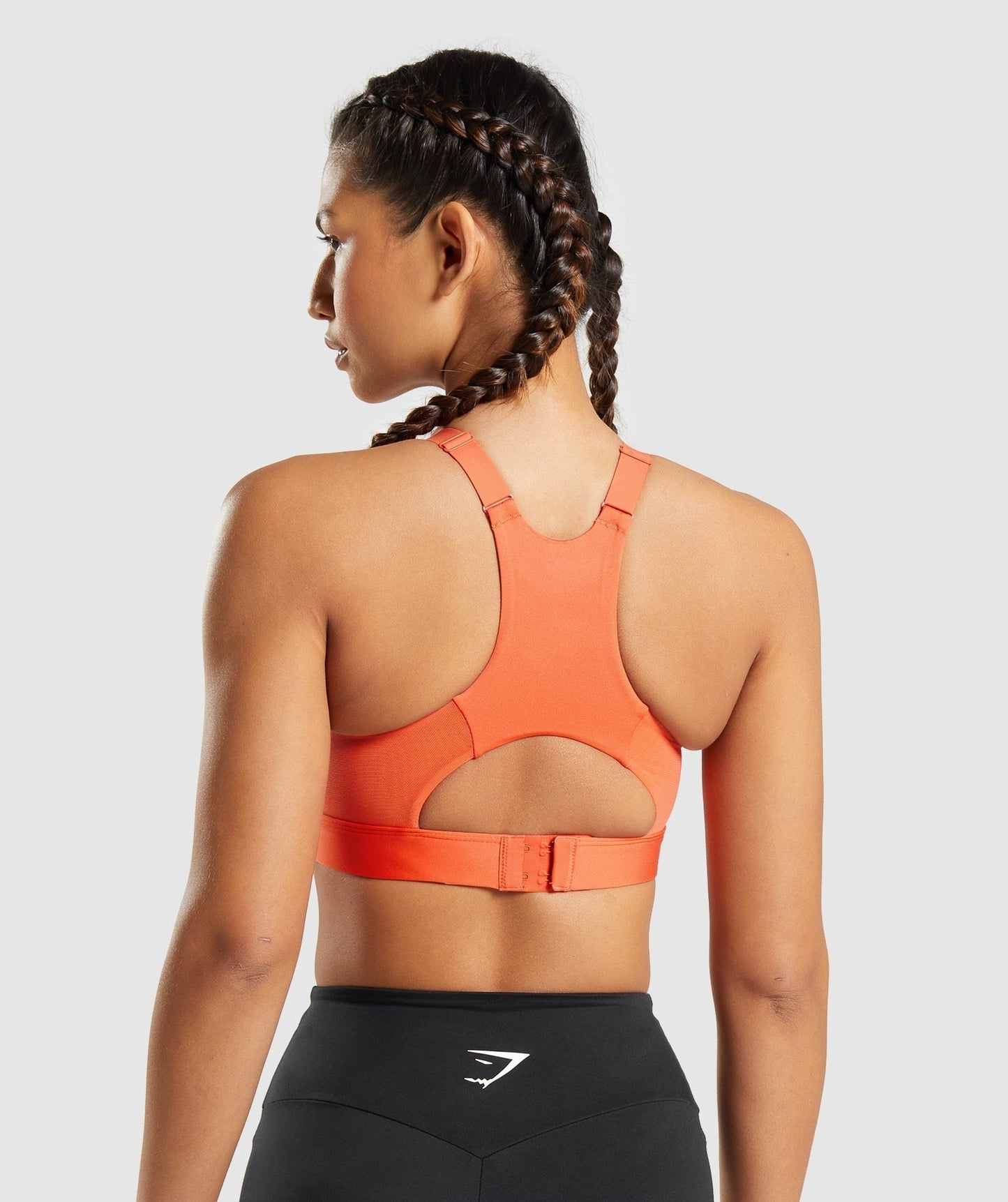 Gymshark Mesh Neckline 2.0 Sports Bra - Papaya Orange