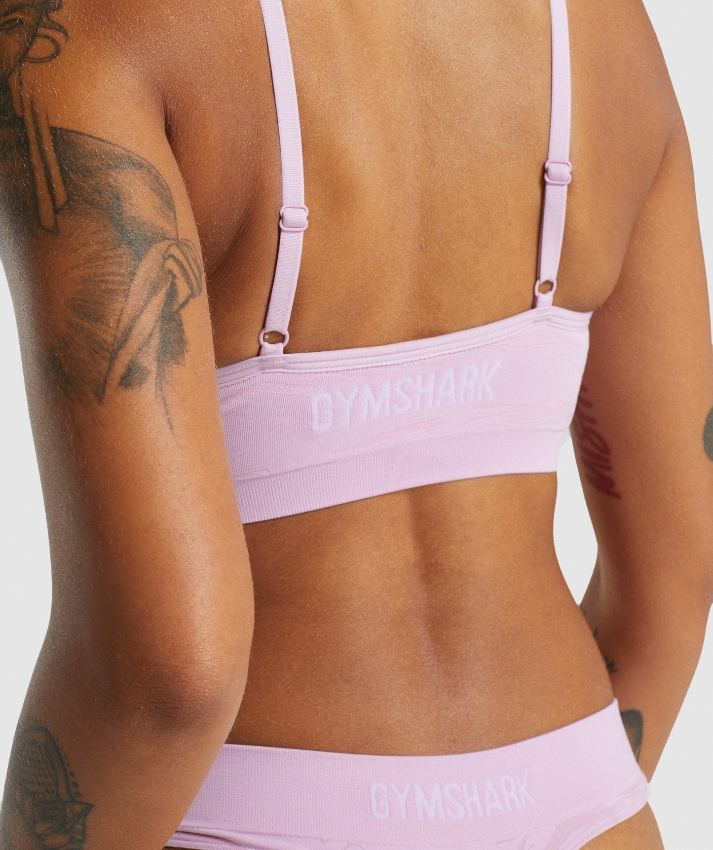 Gymshark Seamless Low Neck Bralette - Light Pink