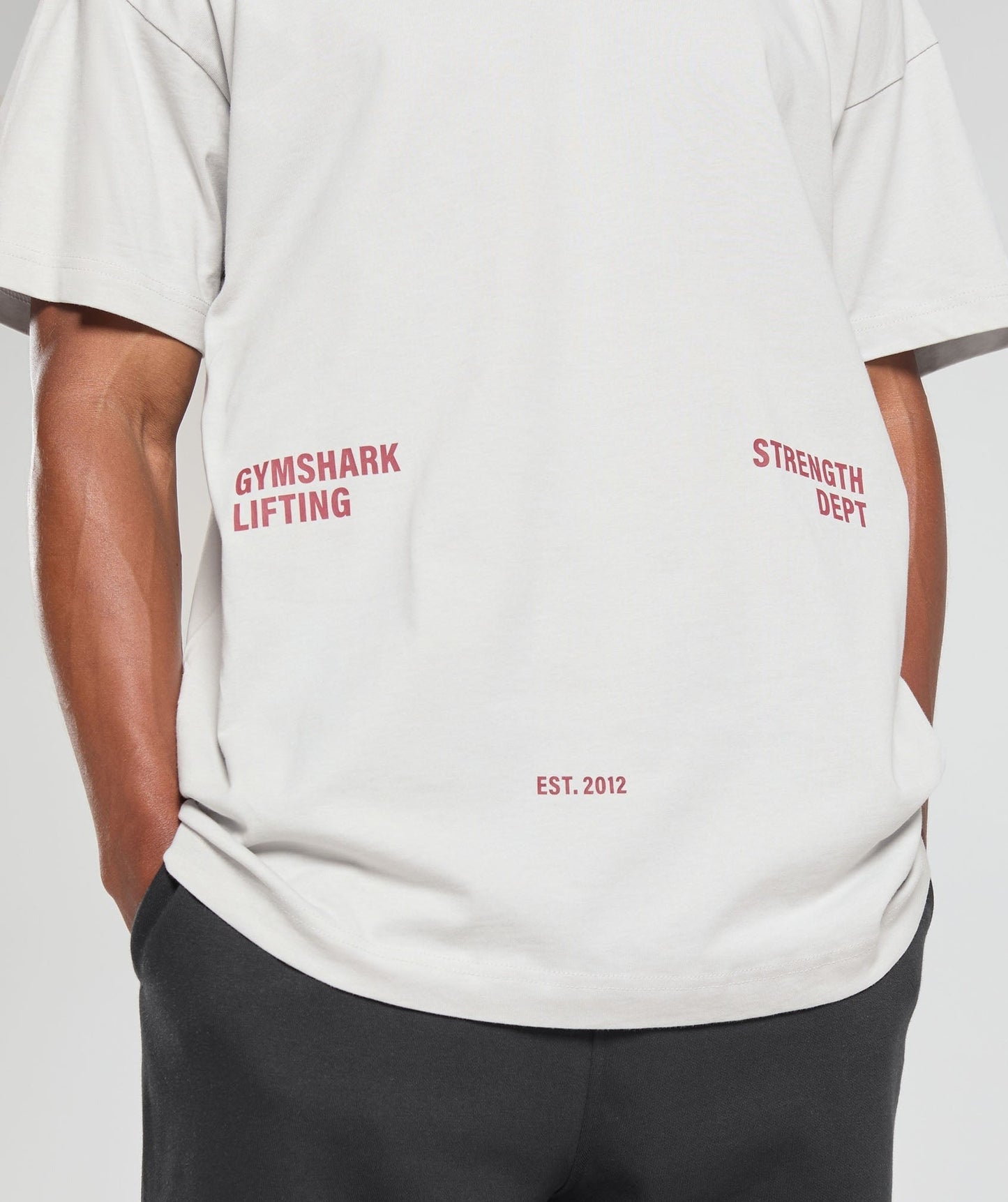 Gymshark Strength Dept Graphic T-Shirt - Metal Grey