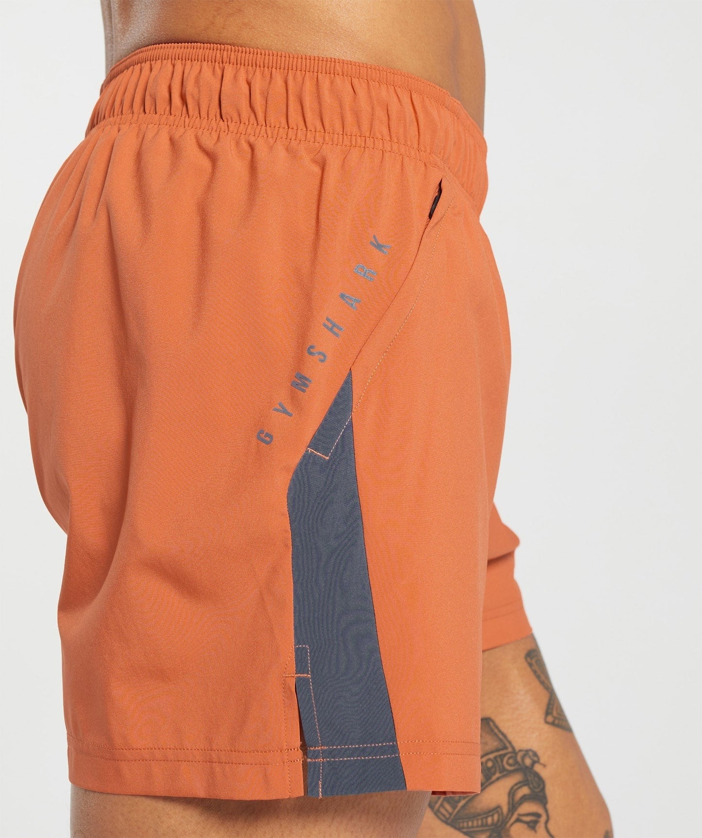 Gymshark Sport 5" Short - Muted Orange/Titanium Blue