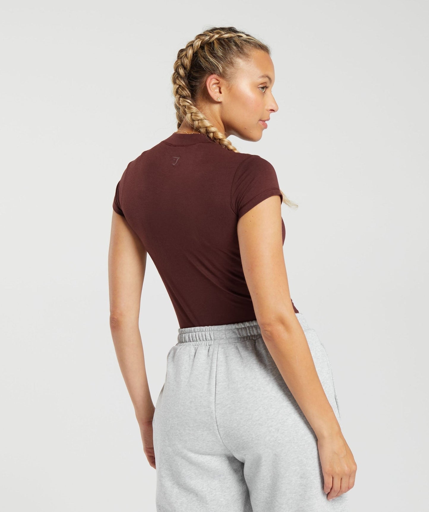 Gymshark Jersey Body Fit T-Shirt - Rich Maroon
