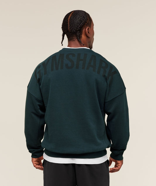 Gymshark Power Crew - Deep Petrol Blue