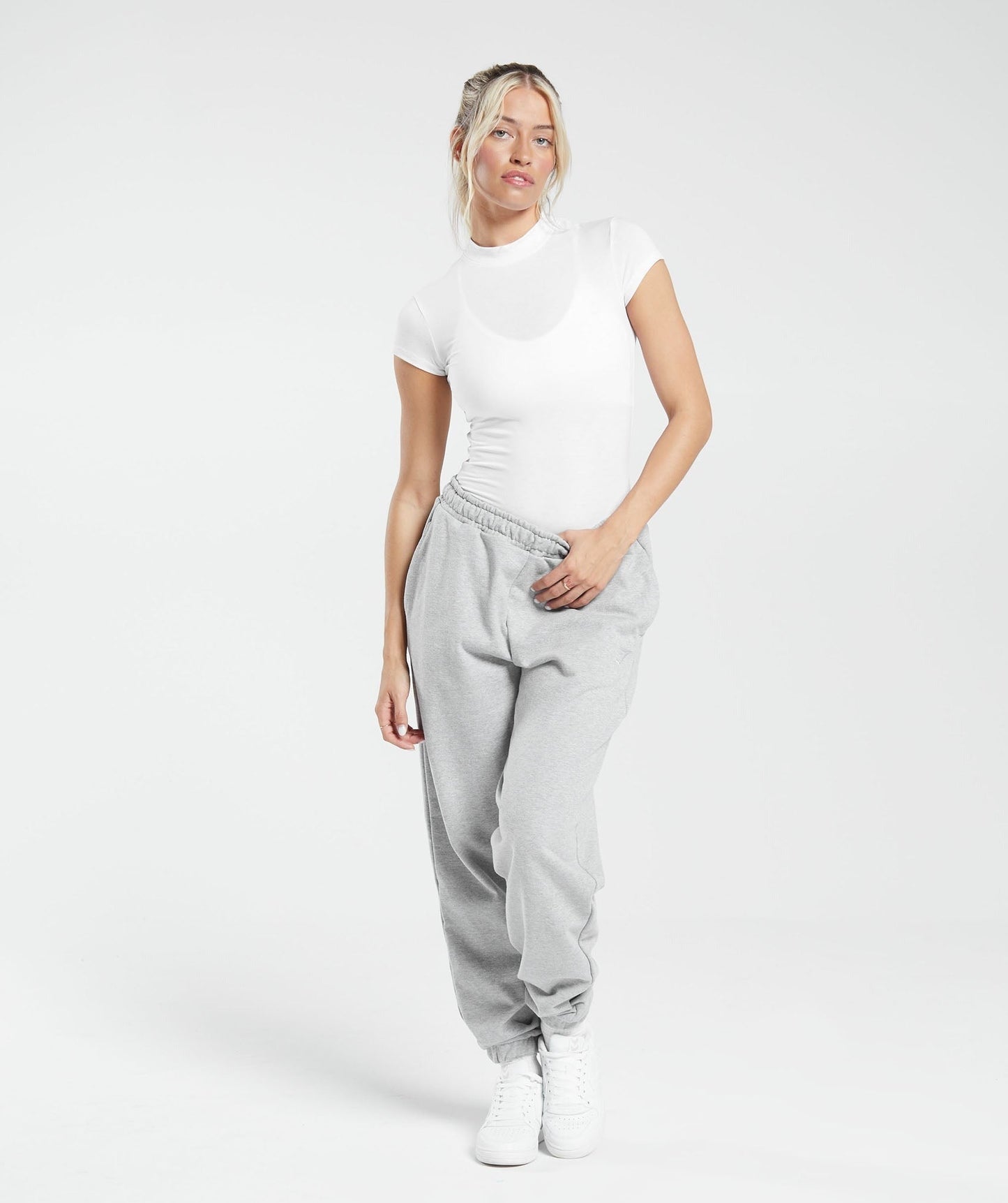 Gymshark Jersey Body Fit T-Shirt - White