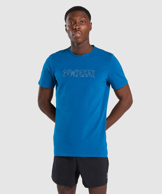 Gymshark Outline T-shirt- Teal