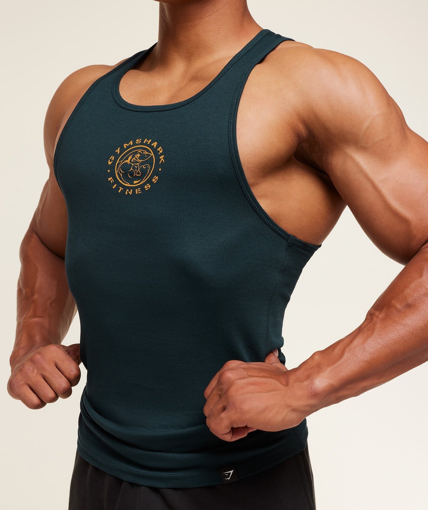 Gymshark Legacy Ribbed Tank - Deep Petrol Blue