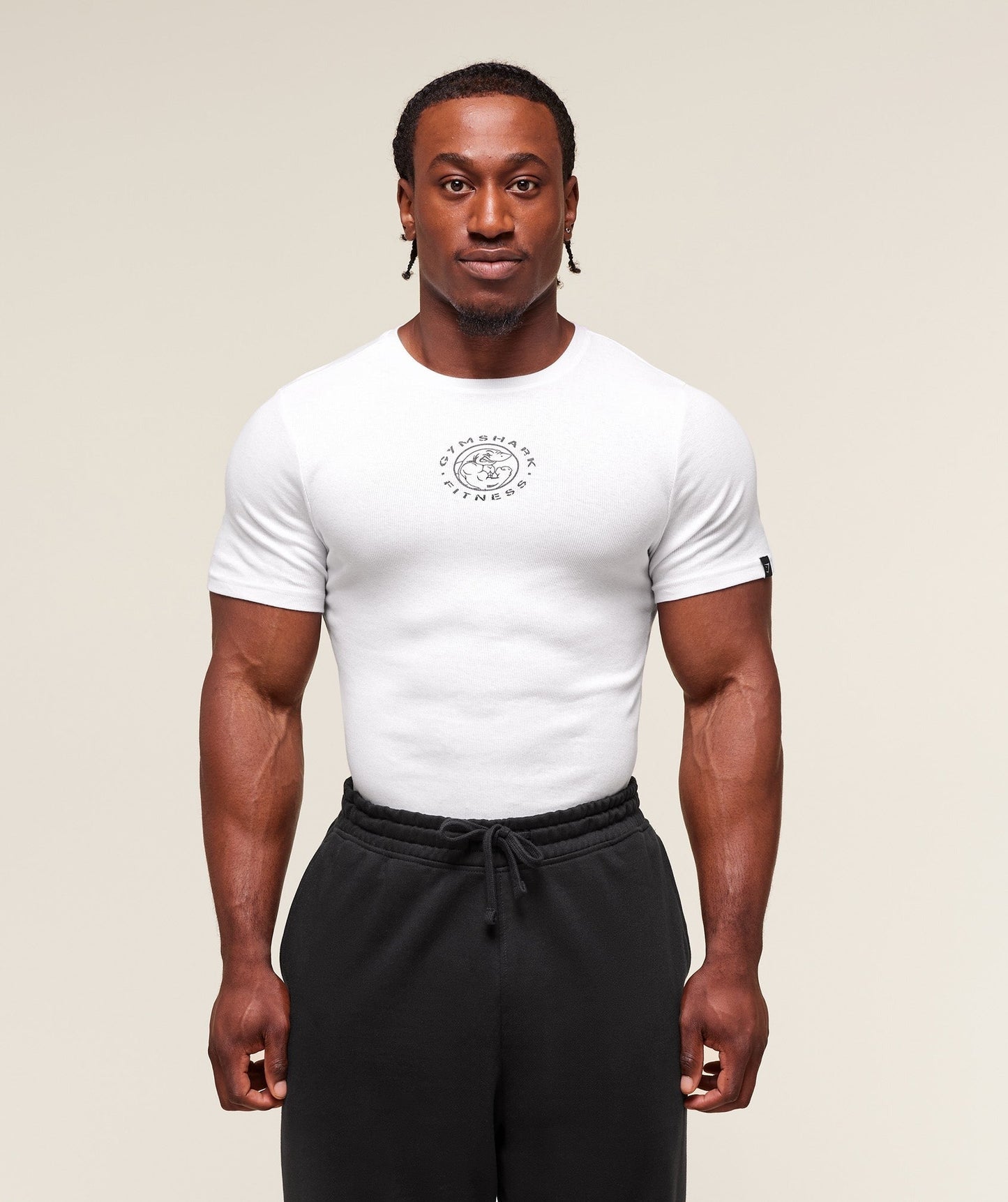 Gymshark Legacy Ribbed T-Shirt - White