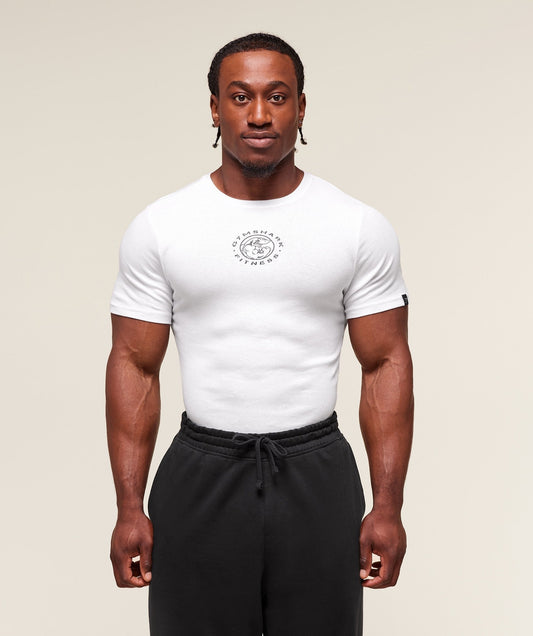Gymshark Legacy Ribbed T-Shirt - White