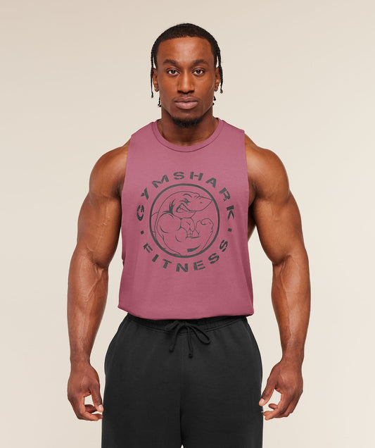 Gymshark Legacy Drop Arm Tank - Reset Pink