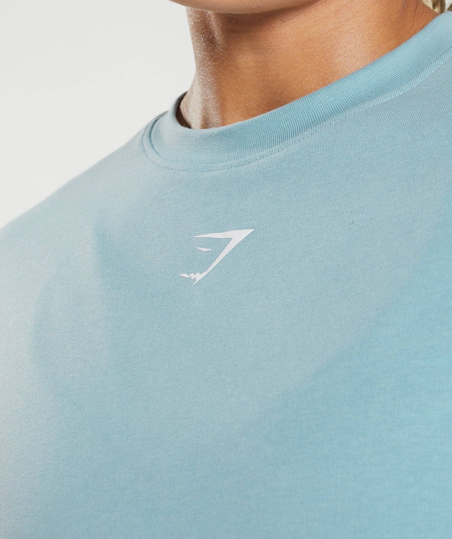 Gymshark GS Power Oversized T-Shirt - Iceberg Blue