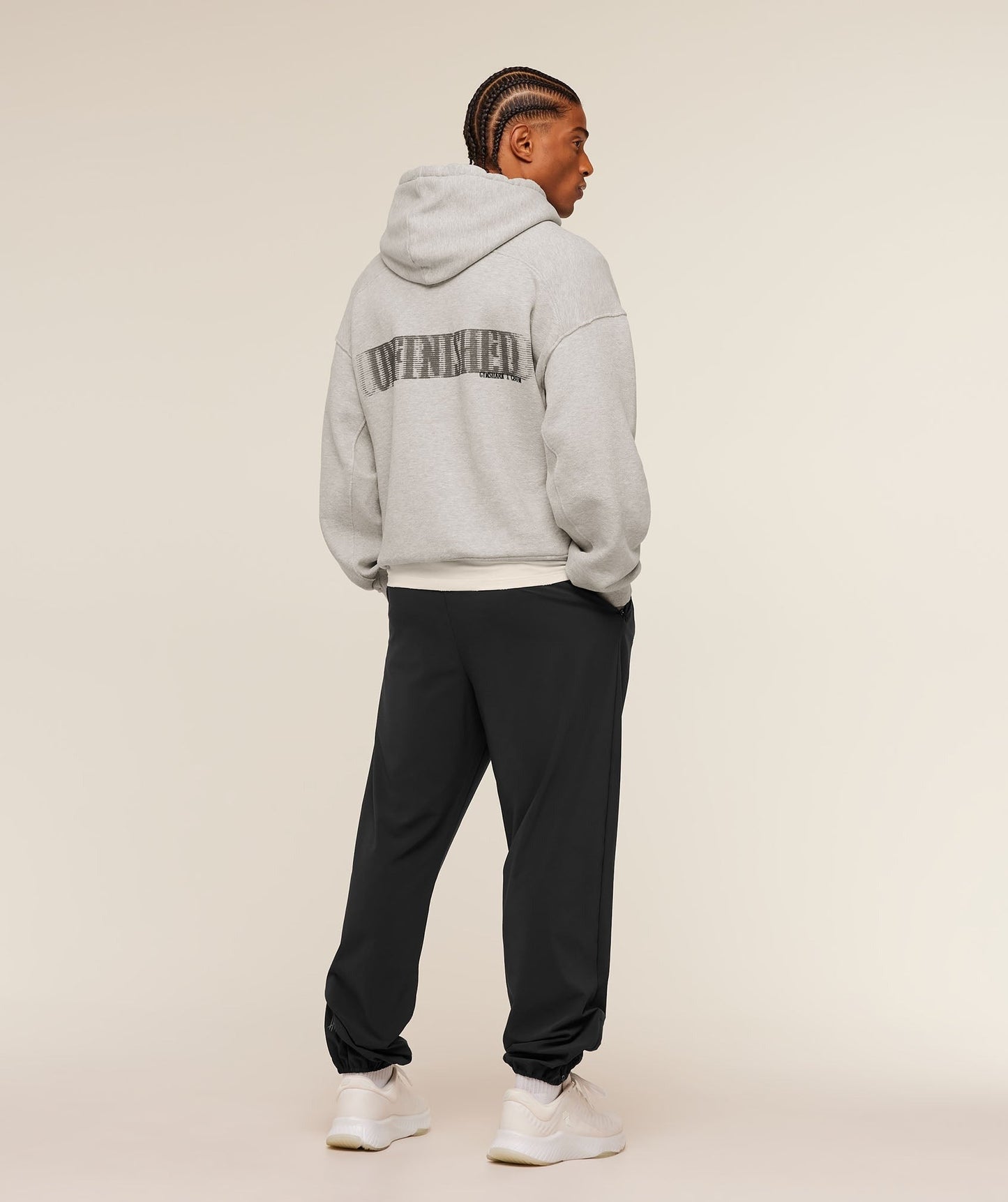Gymshark x CBUM Washed Hoodie - Bros Stone Grey Marl