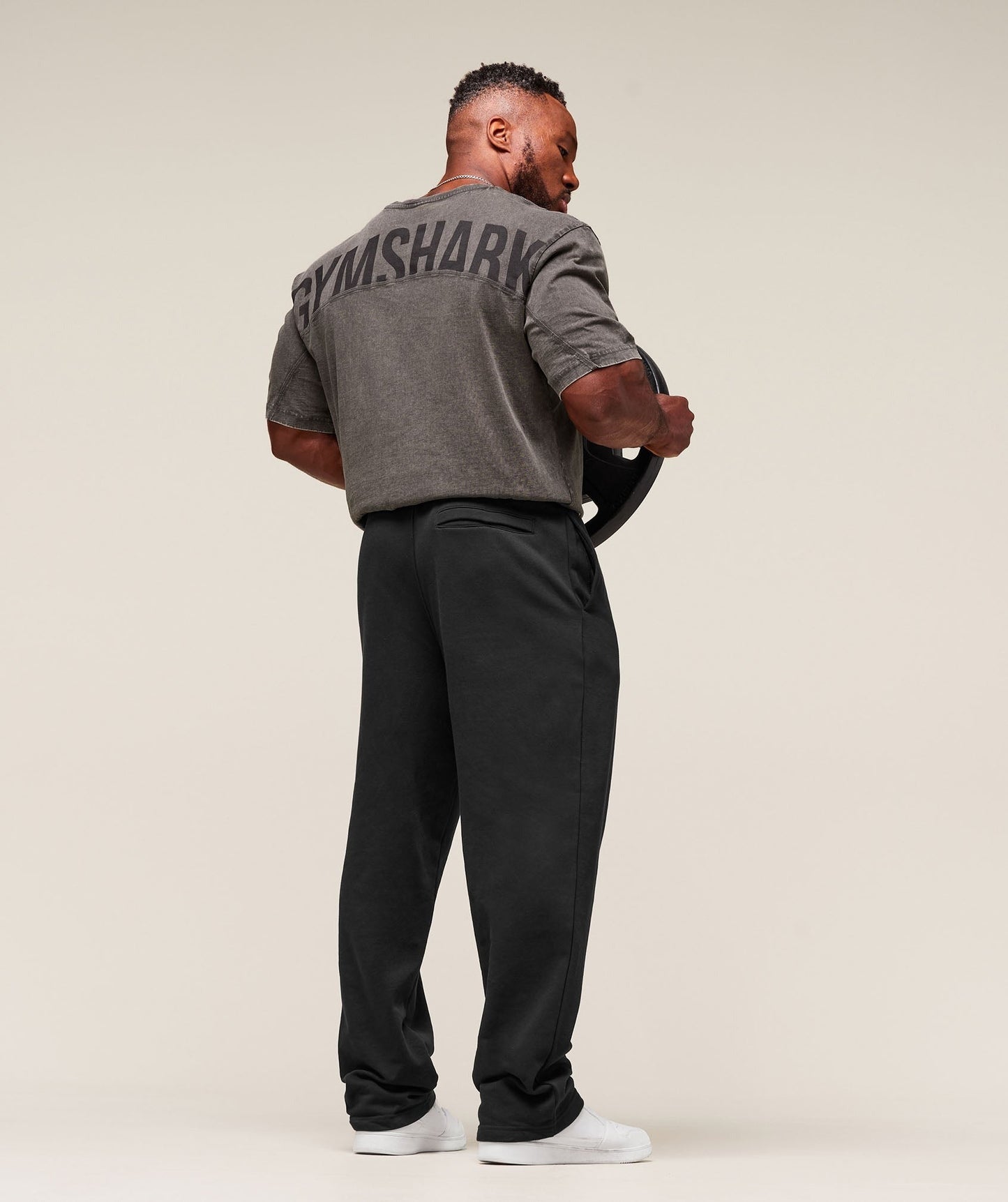 Gymshark Power Washed T-Shirt - Grey/Acid Wash Small Ball