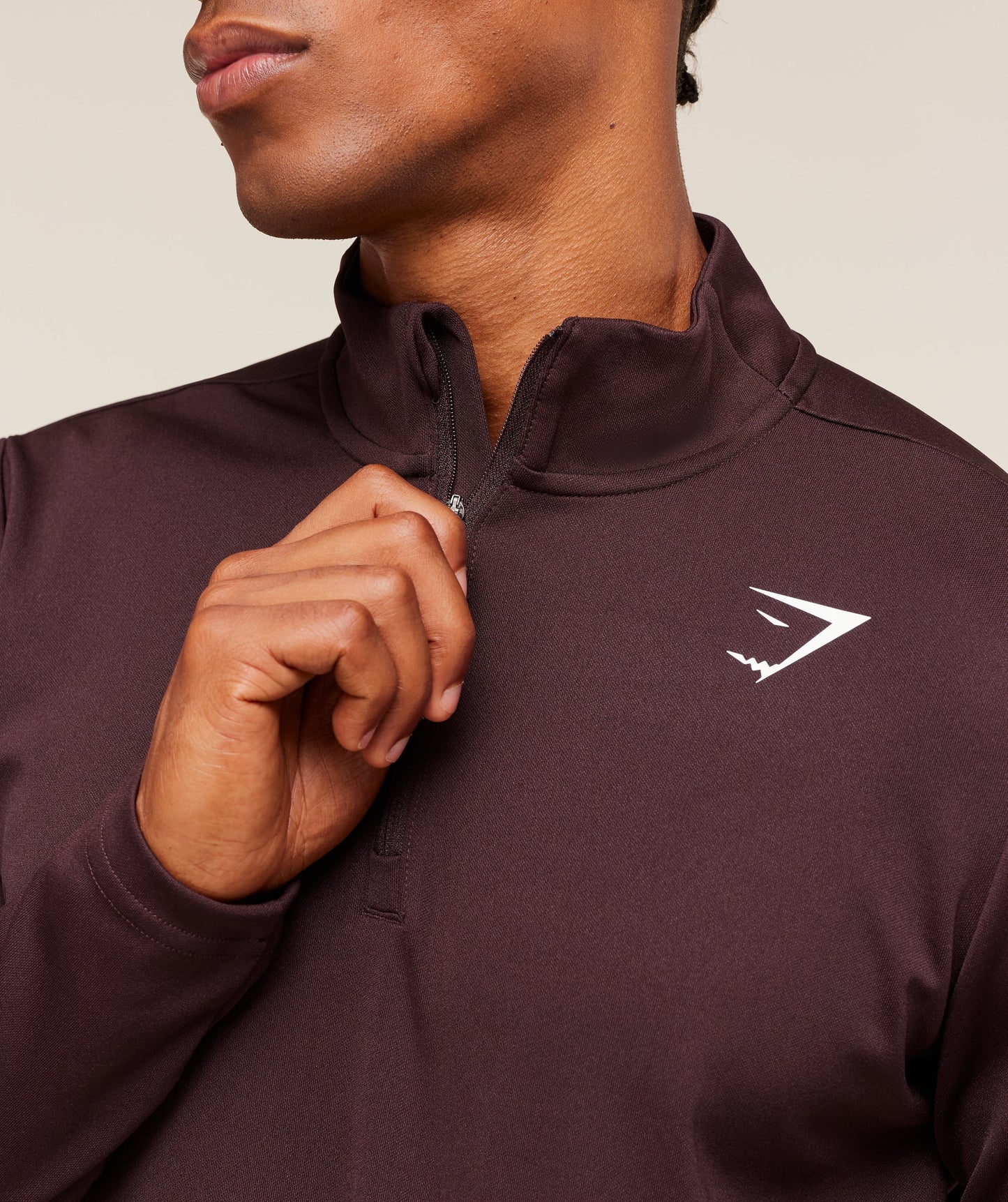 Gymshark Arrival 1/4 Zip - Cherry Purple