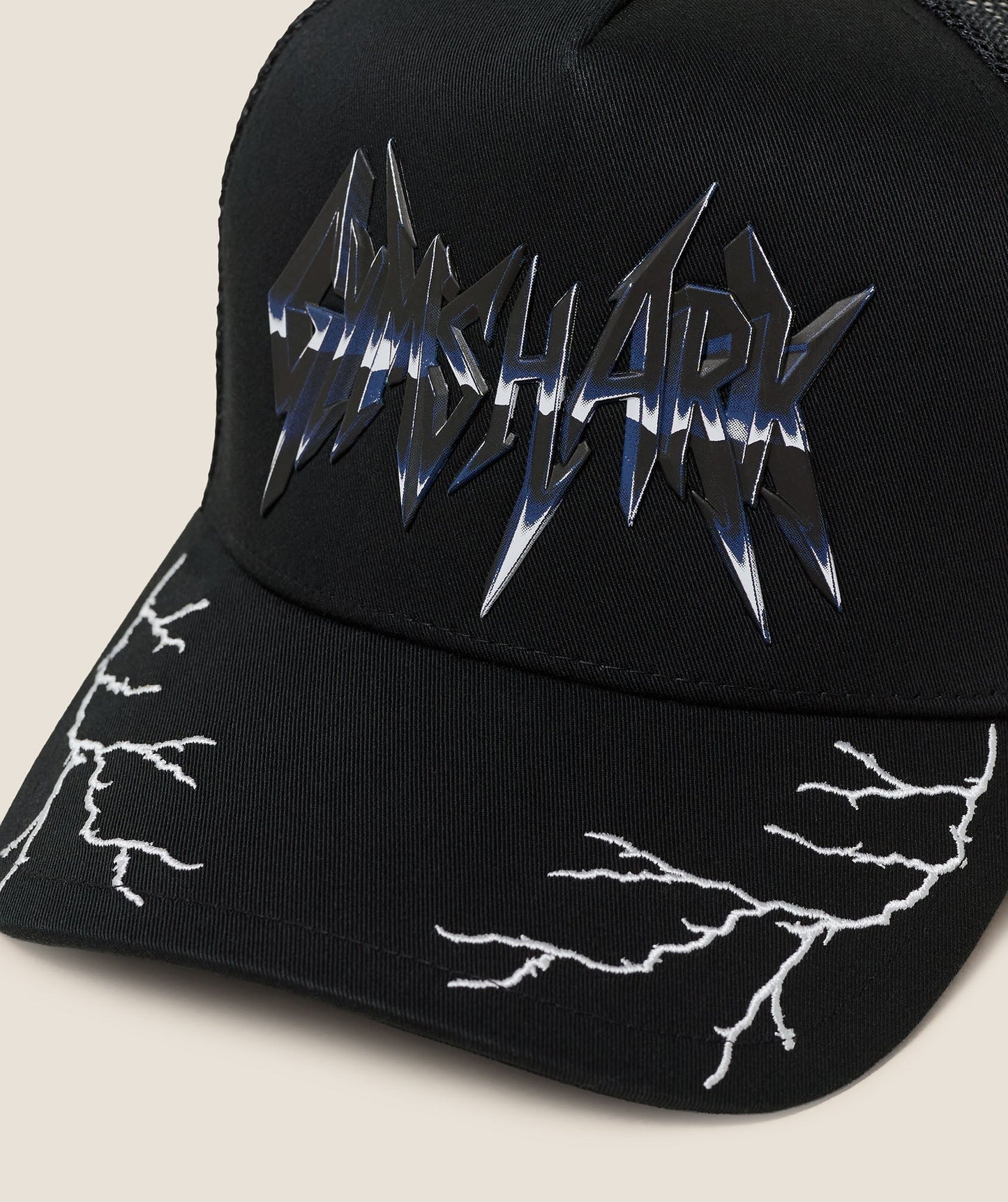 Gymshark Lightning Graphic Trucker Cap - GS Black