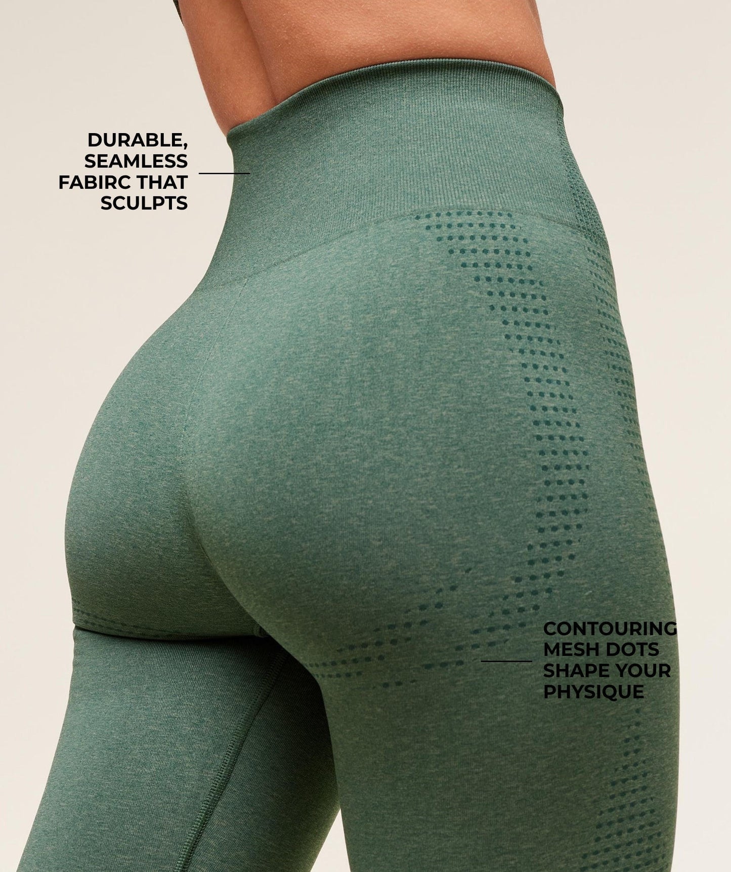 Gymshark Vital Seamless 2.0 Leggings - Dark Green Marl