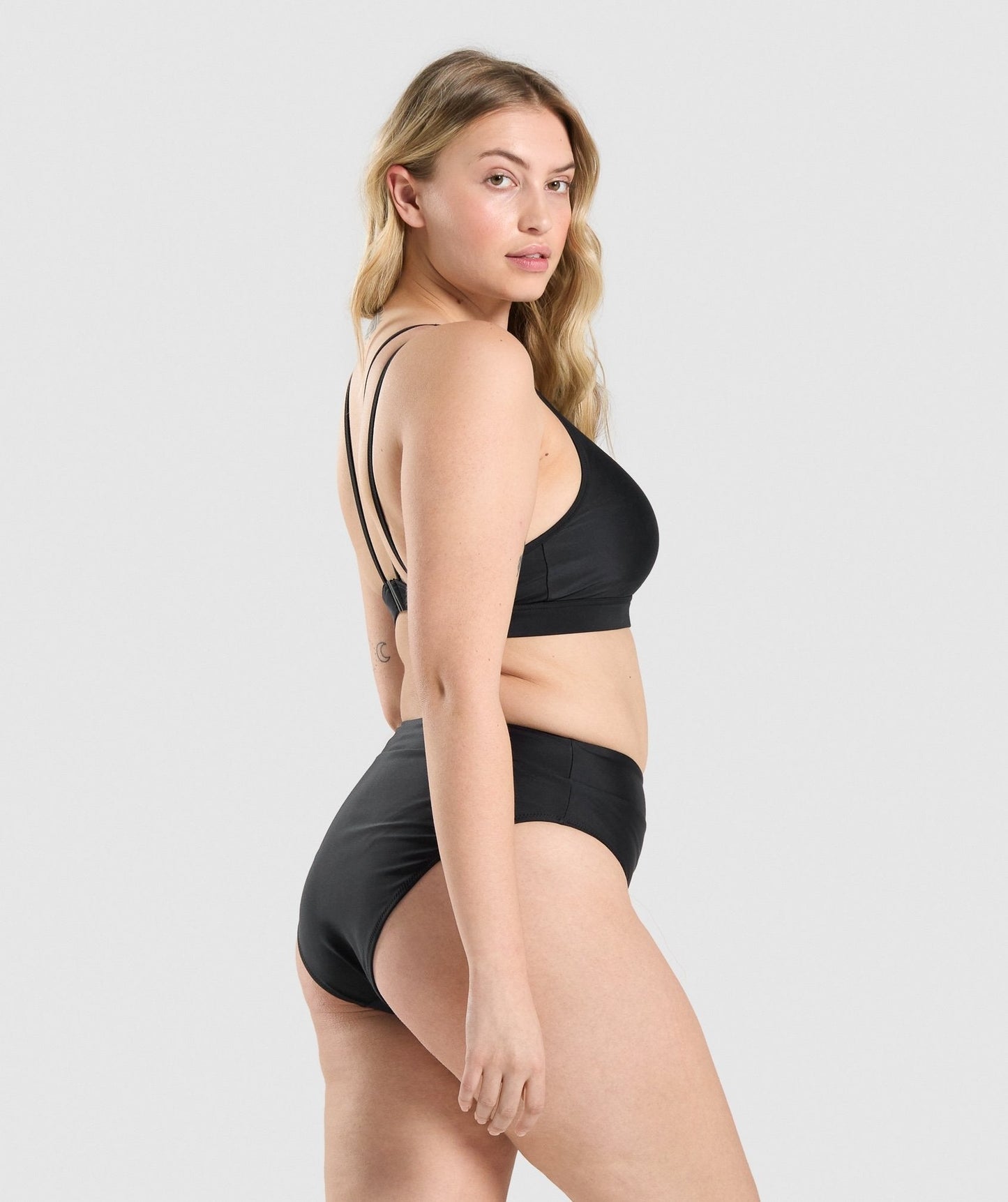 Gymshark High Rise Bikini Top - Black