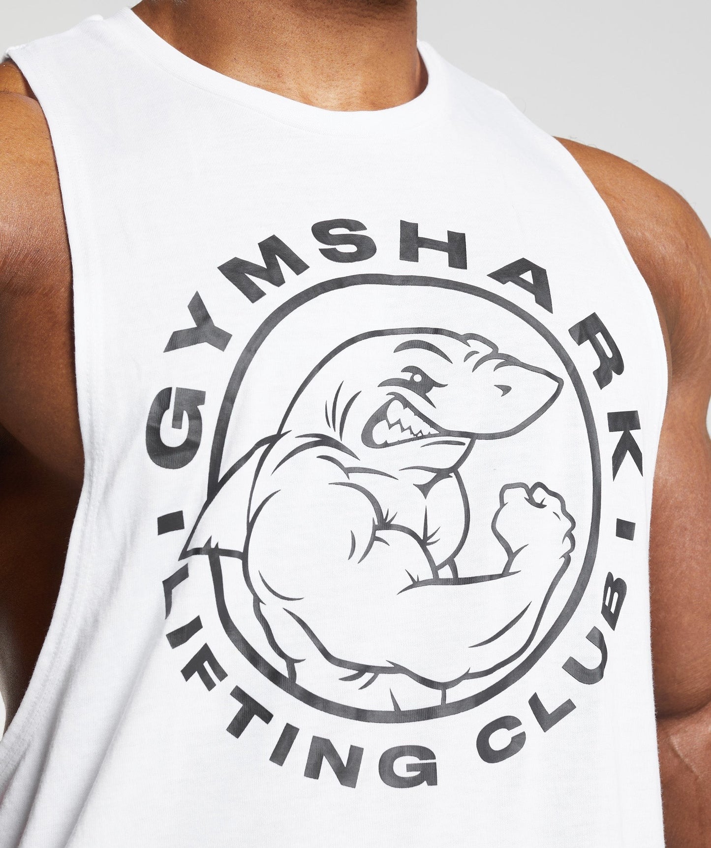 Gymshark Legacy Drop Arm Tank - White