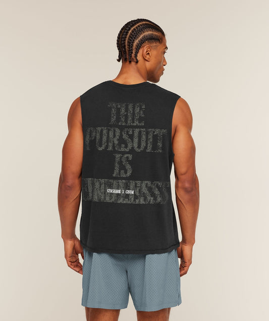 Gymshark x CBUM Washed Sleeveless T-Shirt - Black