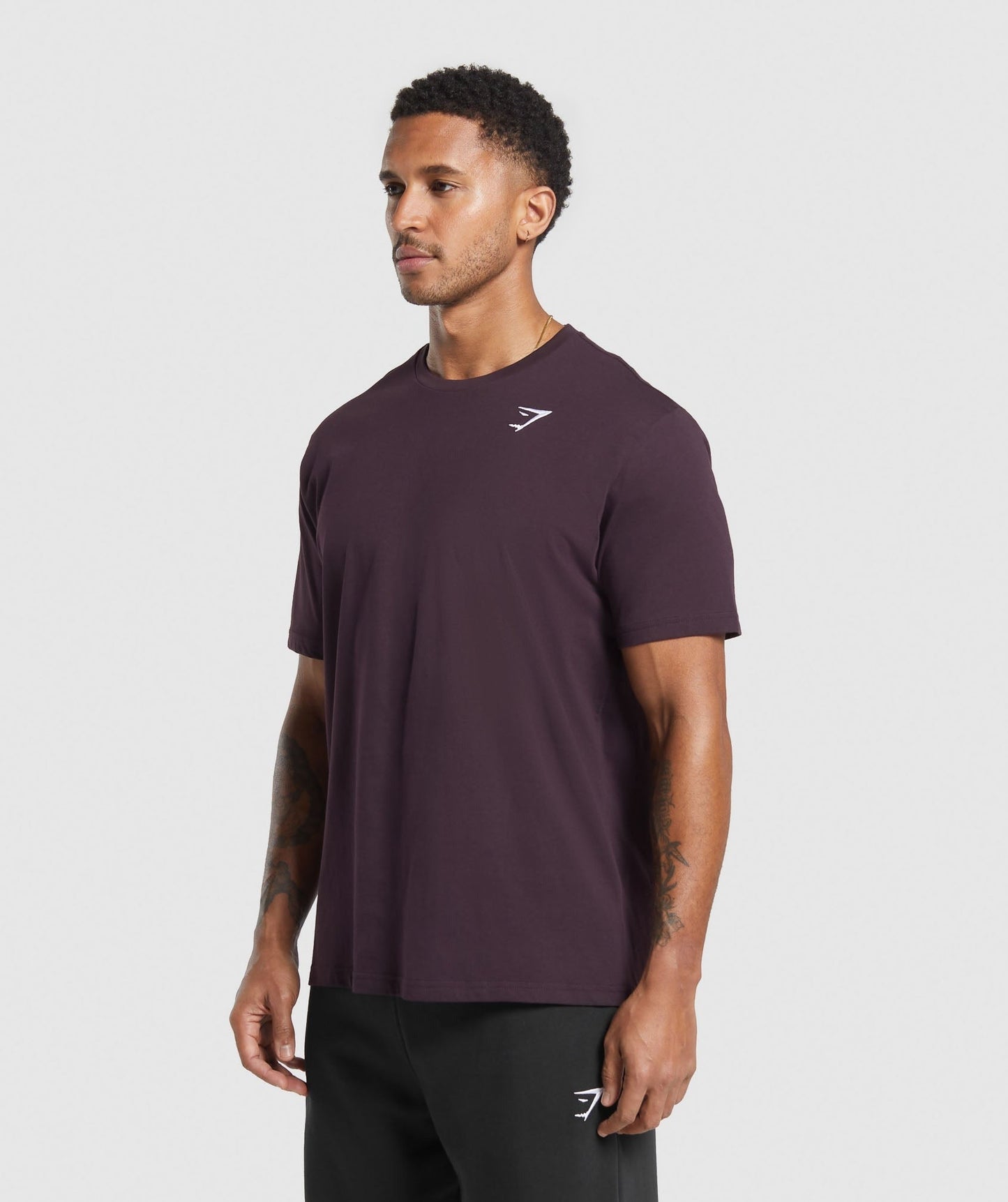 Gymshark Crest T-Shirt - Plum Brown