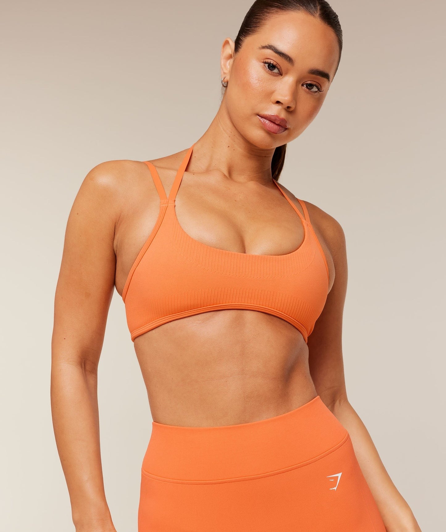 Gymshark x Bratz Light Support Sports Bra - Dayglow Peach
