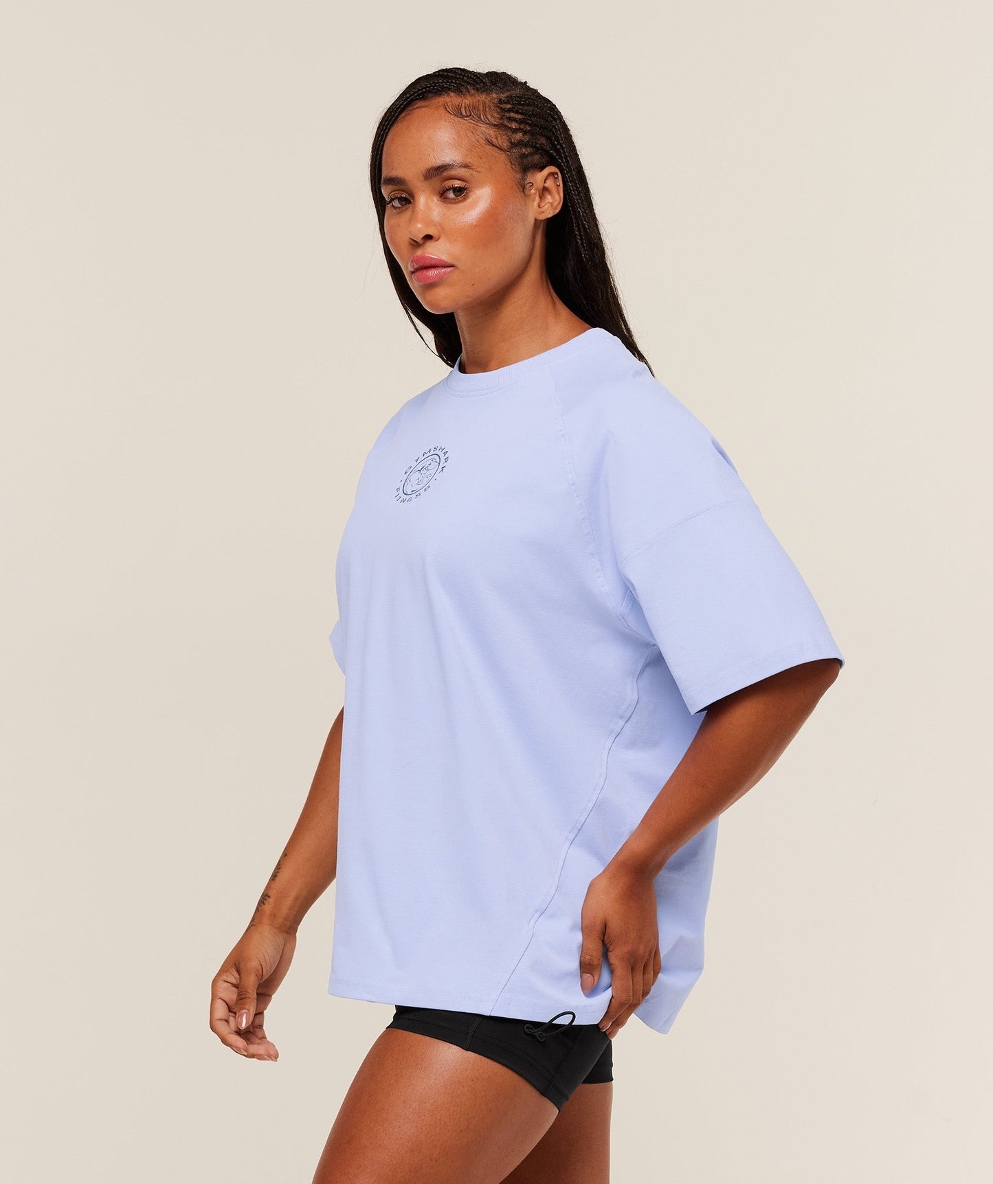 Gymshark Legacy Logo Oversized T-Shirt - Peri Blue