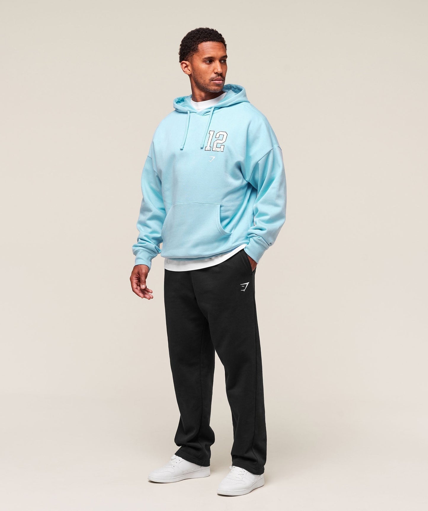 Gymshark Campus Hoodie - Athletic Light Blue