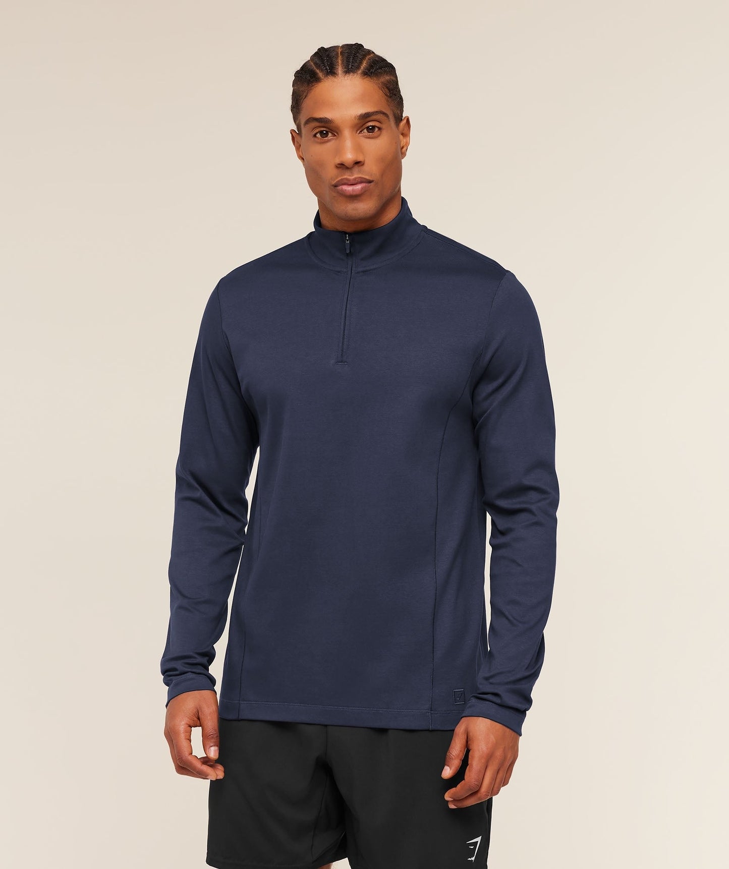 Gymshark Off Duty 1/4 Zip - Heavy Blue