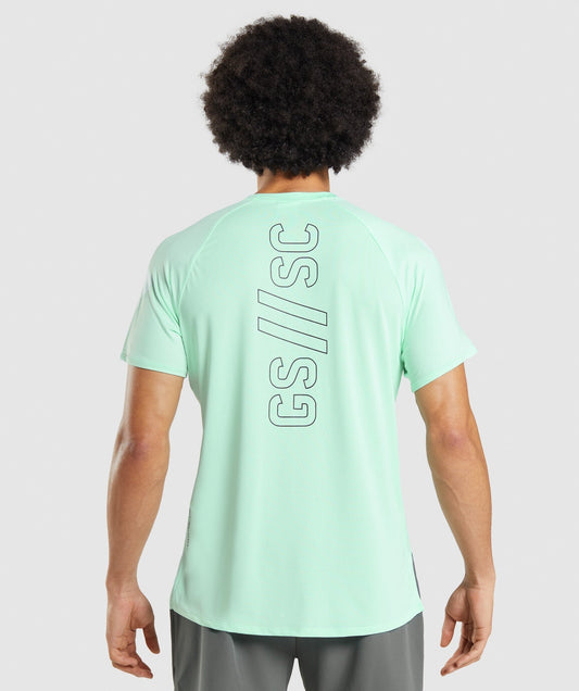 Gymshark //Steve Cook T-Shirt - Turbo Blue