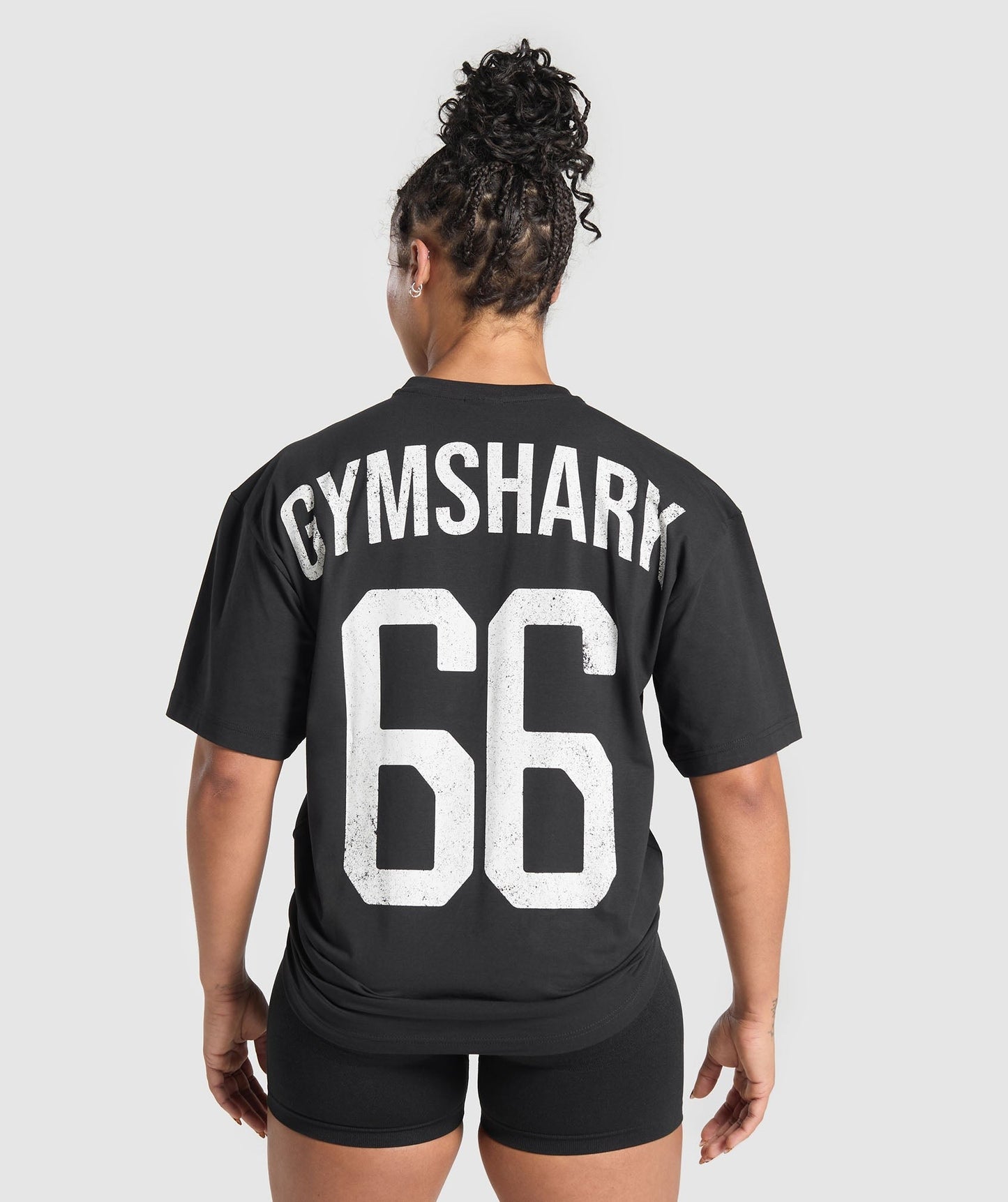 Gymshark GS66 Graphic Oversized T-Shirt - Black
