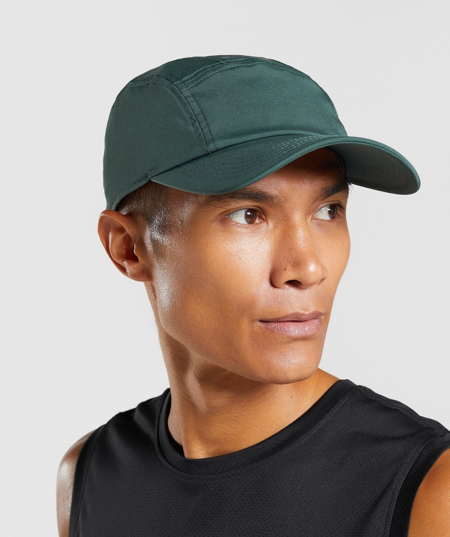 Gymshark Logo 5 Panel Cap - Obsidian Green
