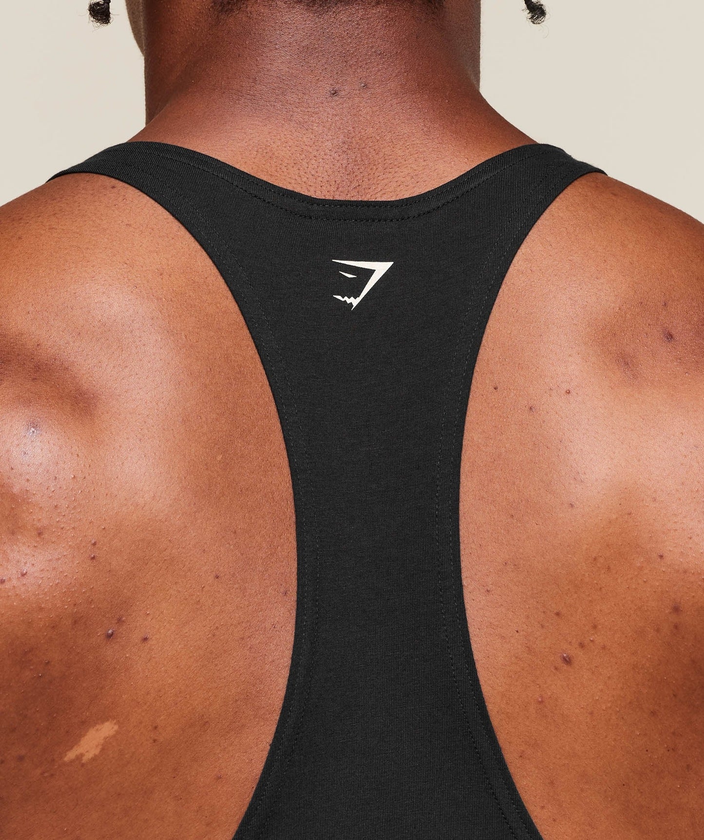Gymshark Double Bicep Stringer - Black