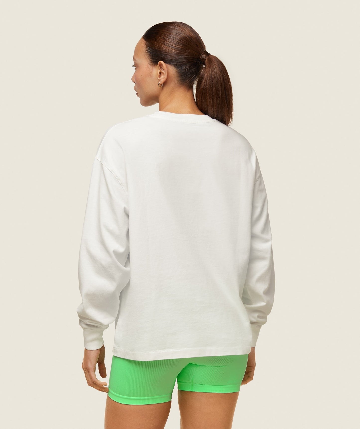 Gymshark everywear Long Sleeve Top - Soft White