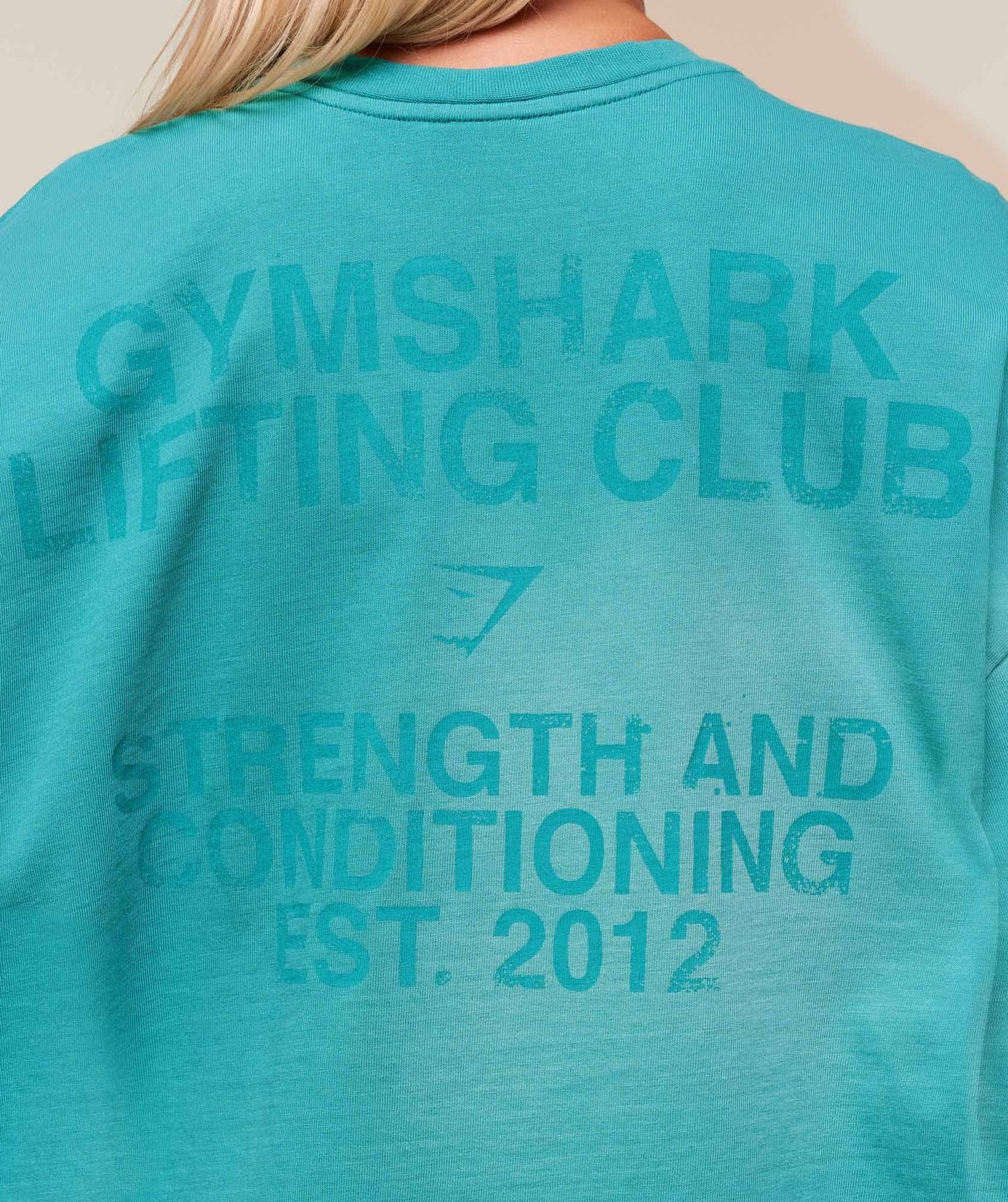 Gymshark Summer Tie-Dye Graphic Oversized T-Shirt - Jewel Teal/Wash