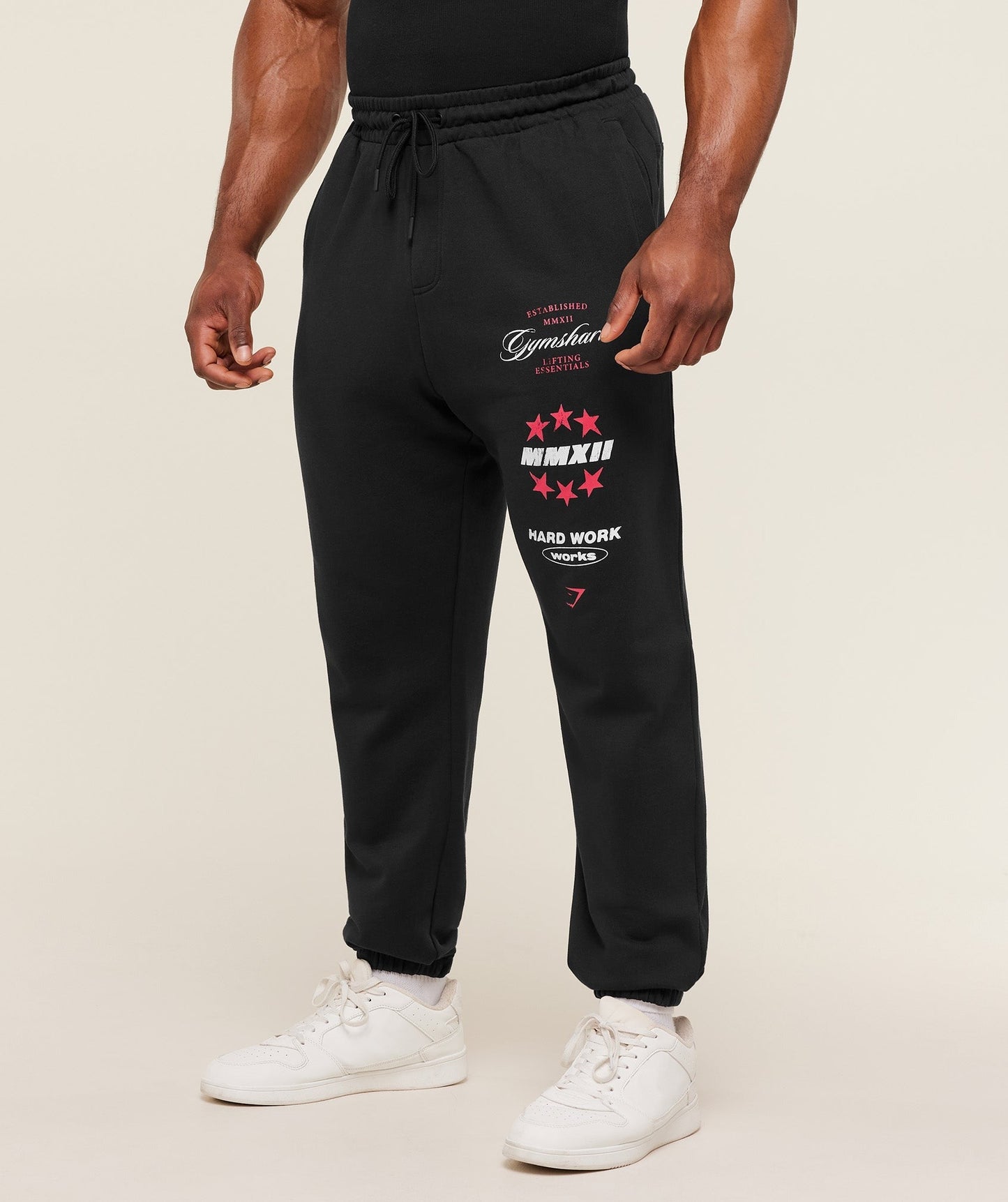 Gymshark Global Lifting Graphic Pants - GS Black