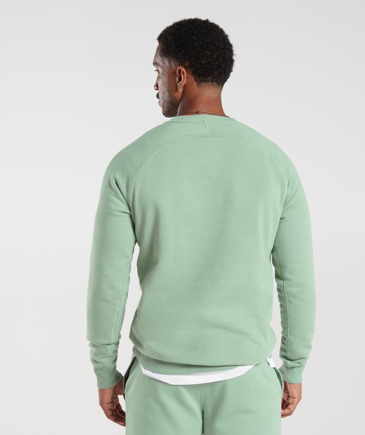 Gymshark Crest Sweatshirt - Desert Sage Green