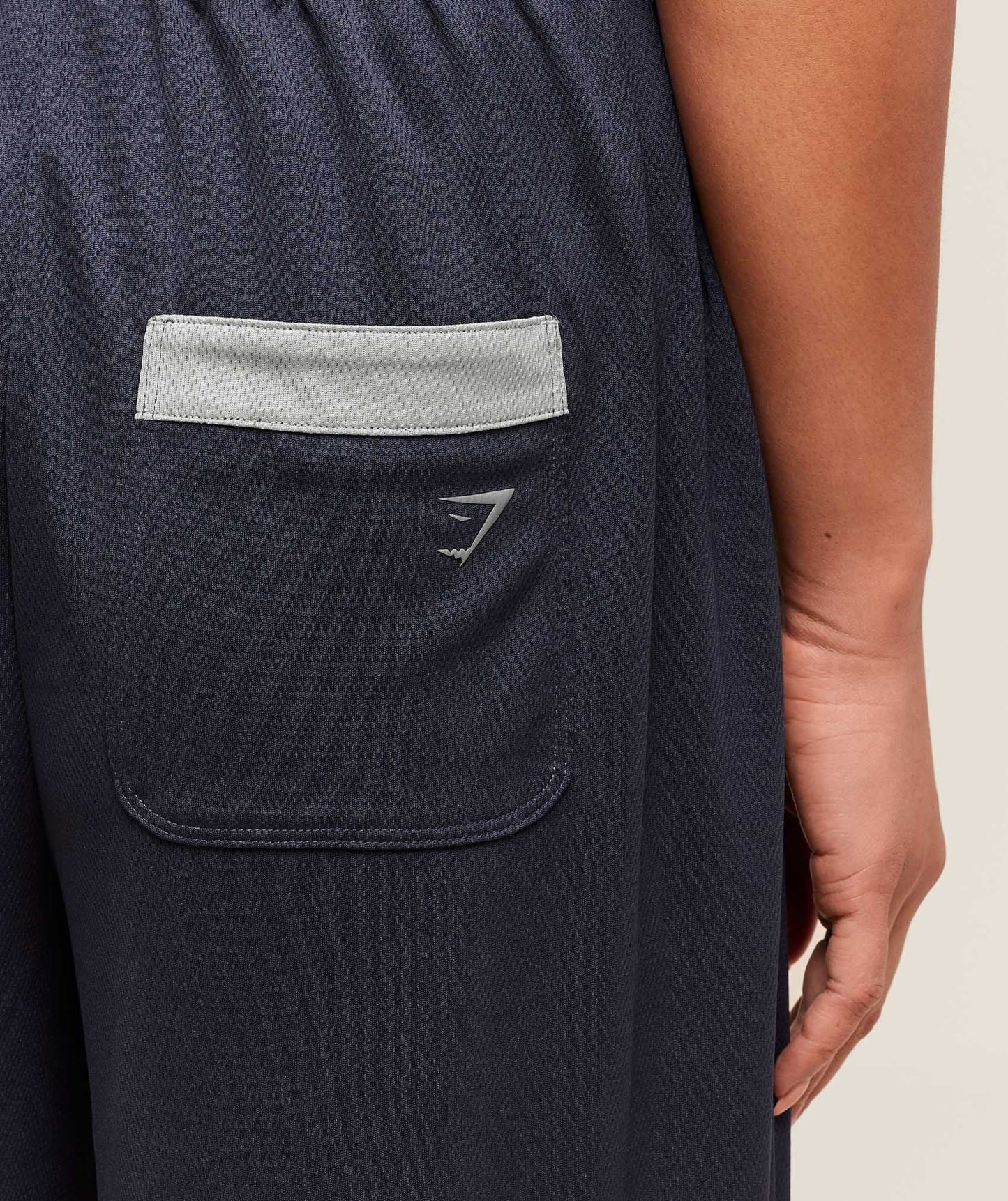 Gymshark Mesh Straight Leg Pants - Heavy Blue/Stone Grey