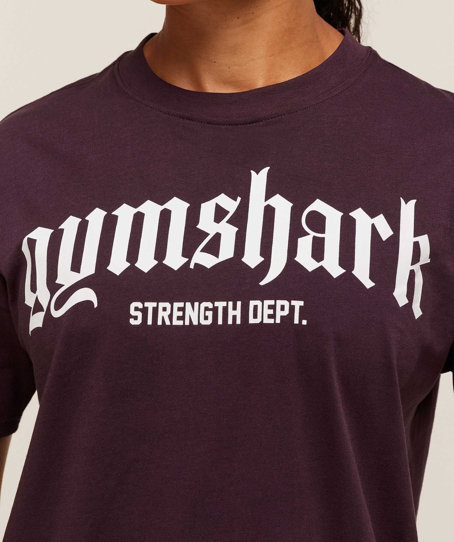 Gymshark Strength Department Oversized T-Shirt - Cherry Purple