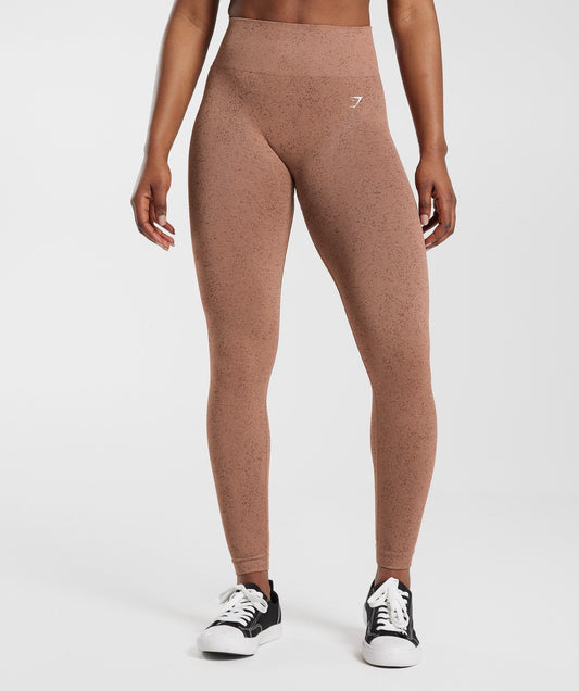 Gymshark Adapt Fleck x Whitney Leggings - Sandstone Brown