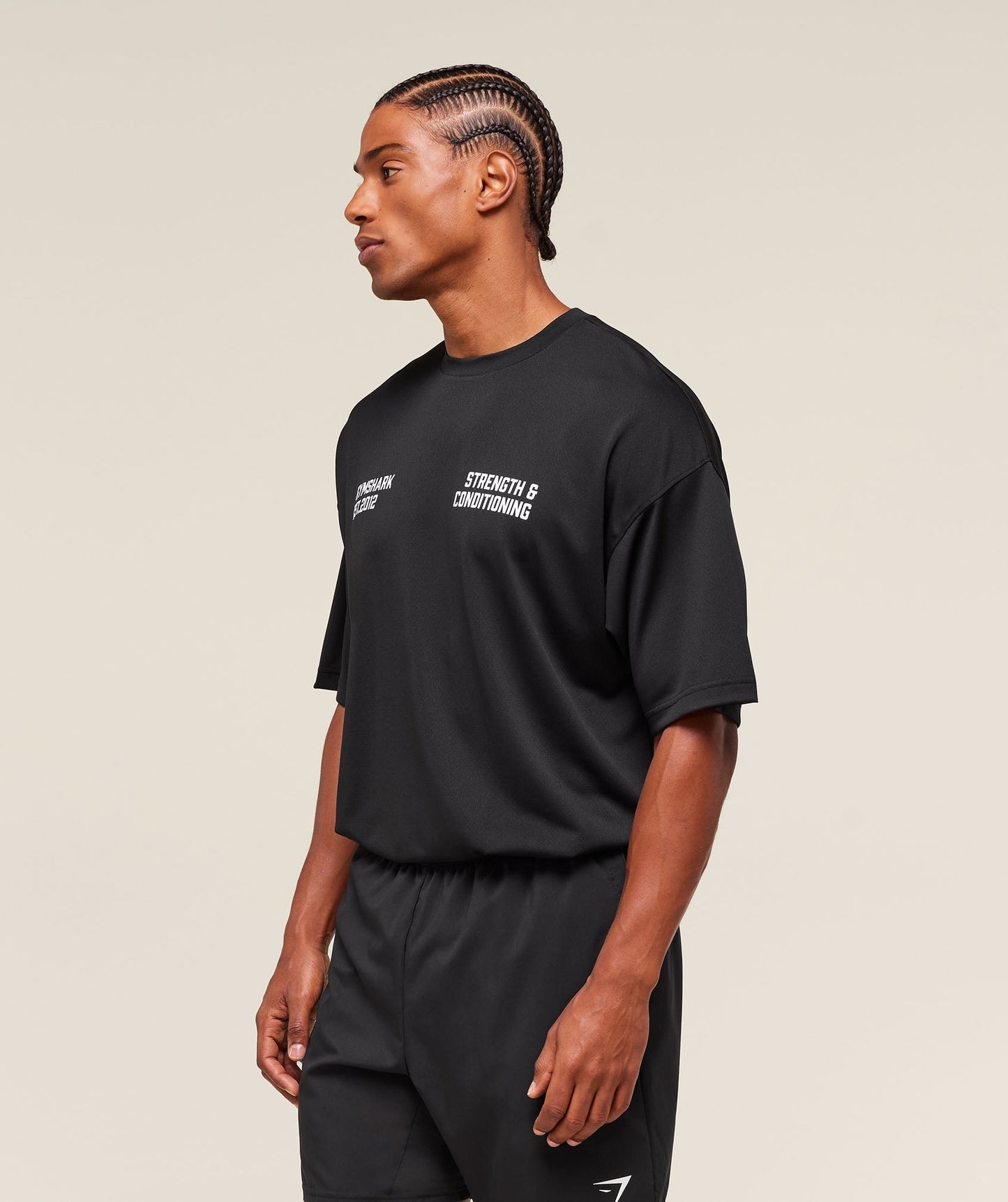 Gymshark S&C Graphic T-Shirt - Black