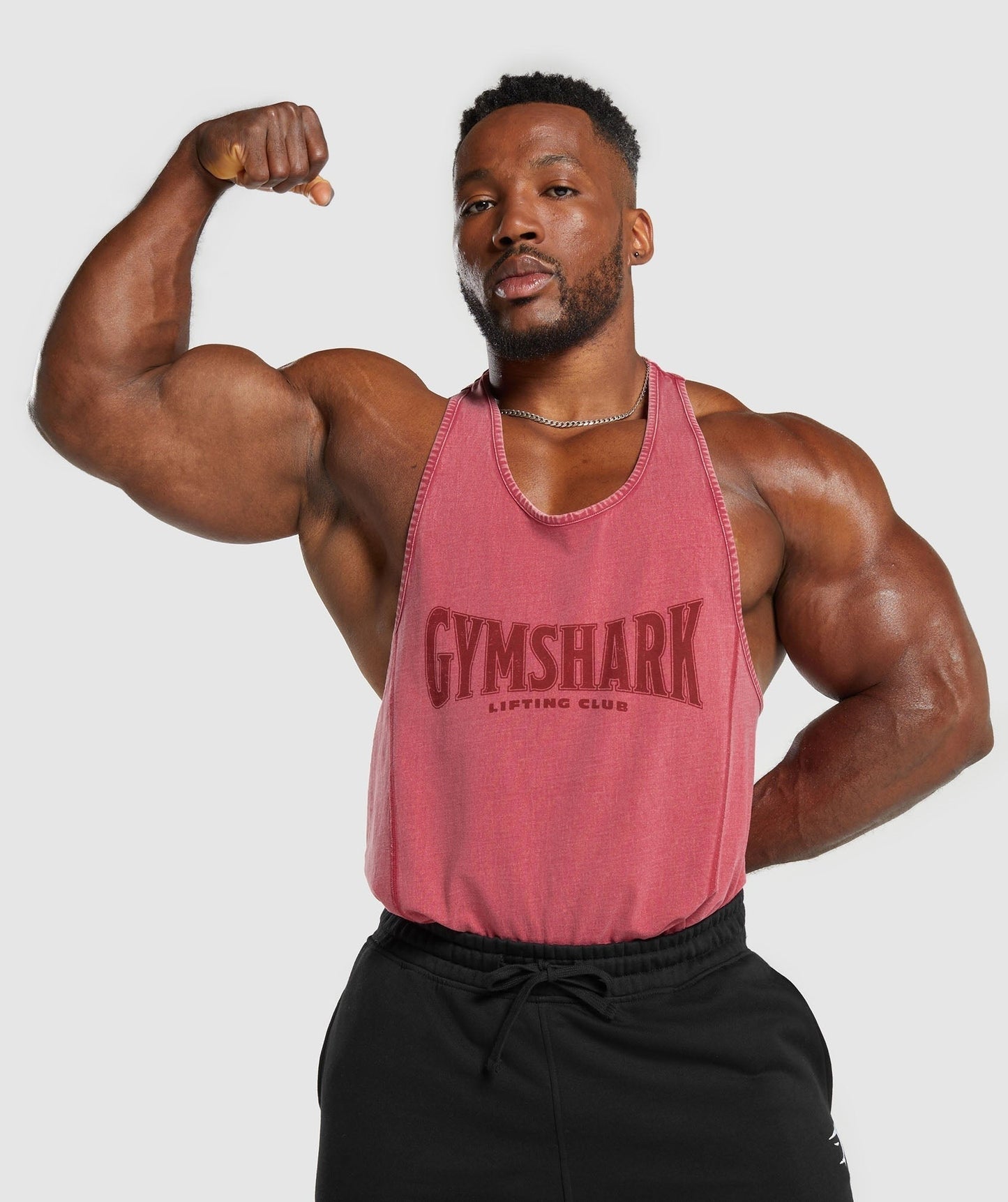 Gymshark Heritage Washed Stringer - Vintage Pink