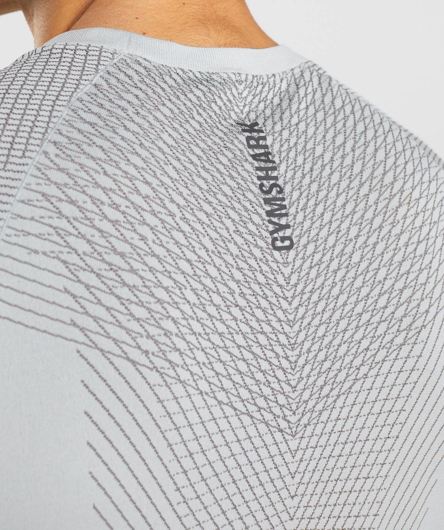 Gymshark Apex Seamless T-Shirt - Light Grey/Onyx Grey