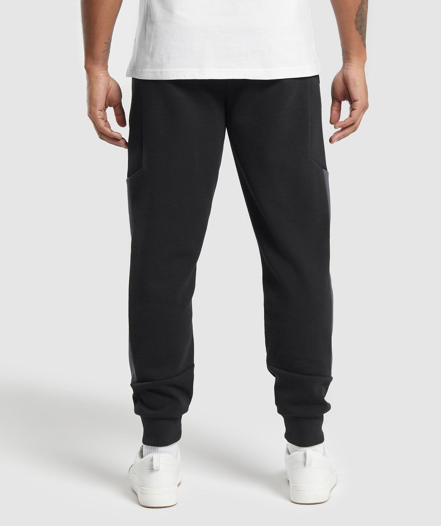 Gymshark Pique Joggers - Black/Onyx Grey