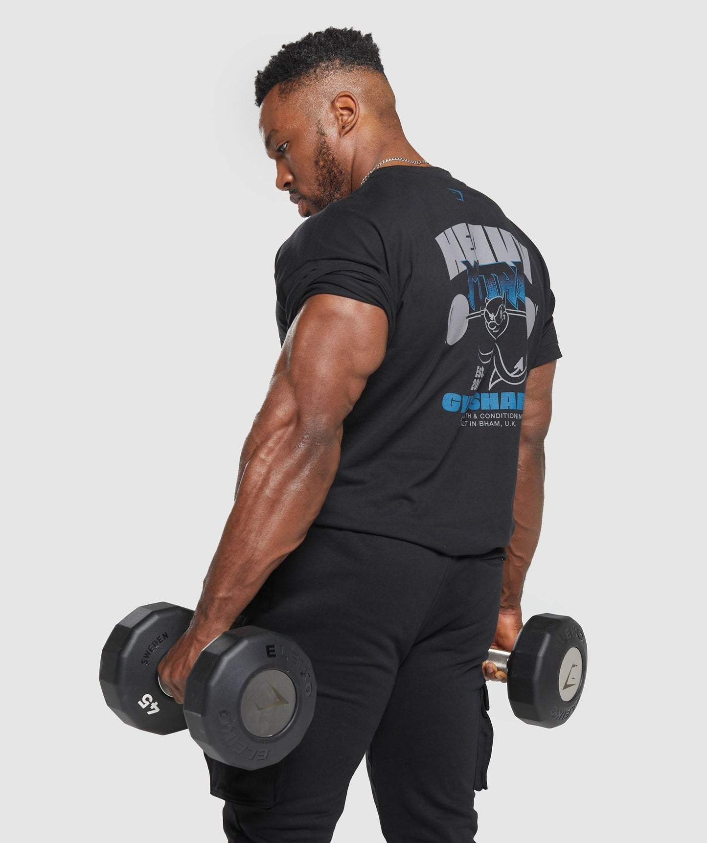 Gymshark Heavy Metal T-Shirt - Black