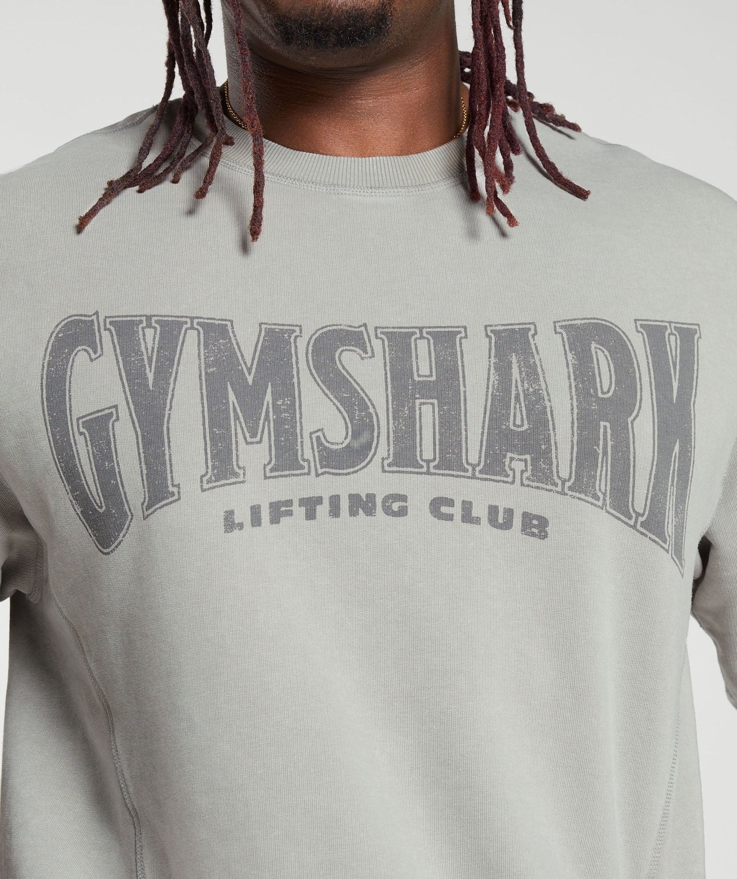 Gymshark Heritage Washed Short Sleeve Crew - Smokey Grey