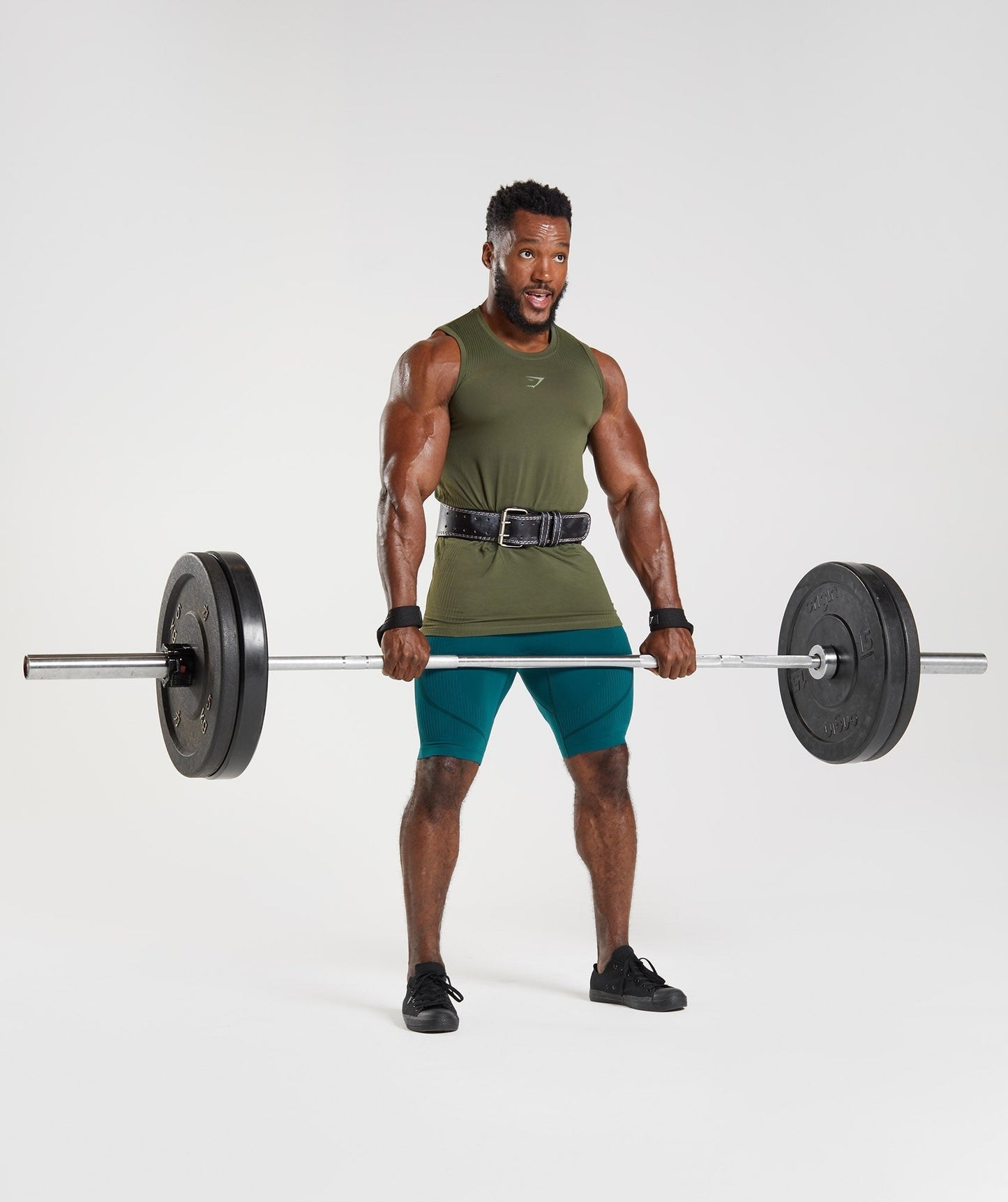 Gymshark 315 Seamless Tank - Core Olive/Marsh Green