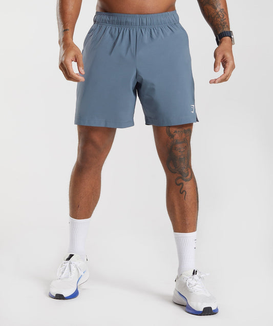 Gymshark Sport 7" Shorts - Evening Blue/Drift Grey